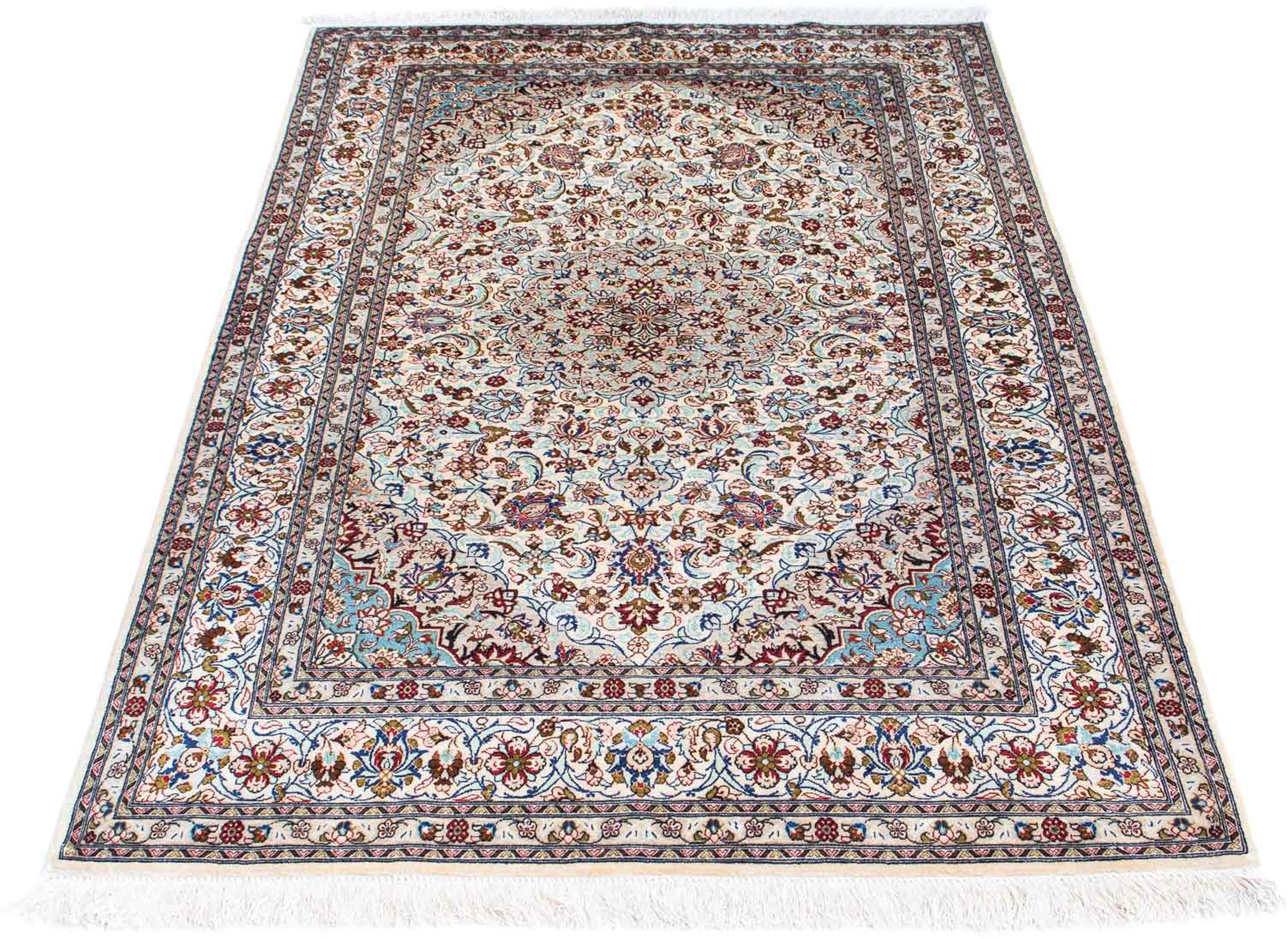Image of morgenland Orientteppich »Perser - Ghom - 163 x 98 cm - beige«, rechteckig, 10 mm Höhe, Wohnzimmer, Handgeknüpft, Einzelstück mit Zertifikat bei Ackermann Versand Schweiz