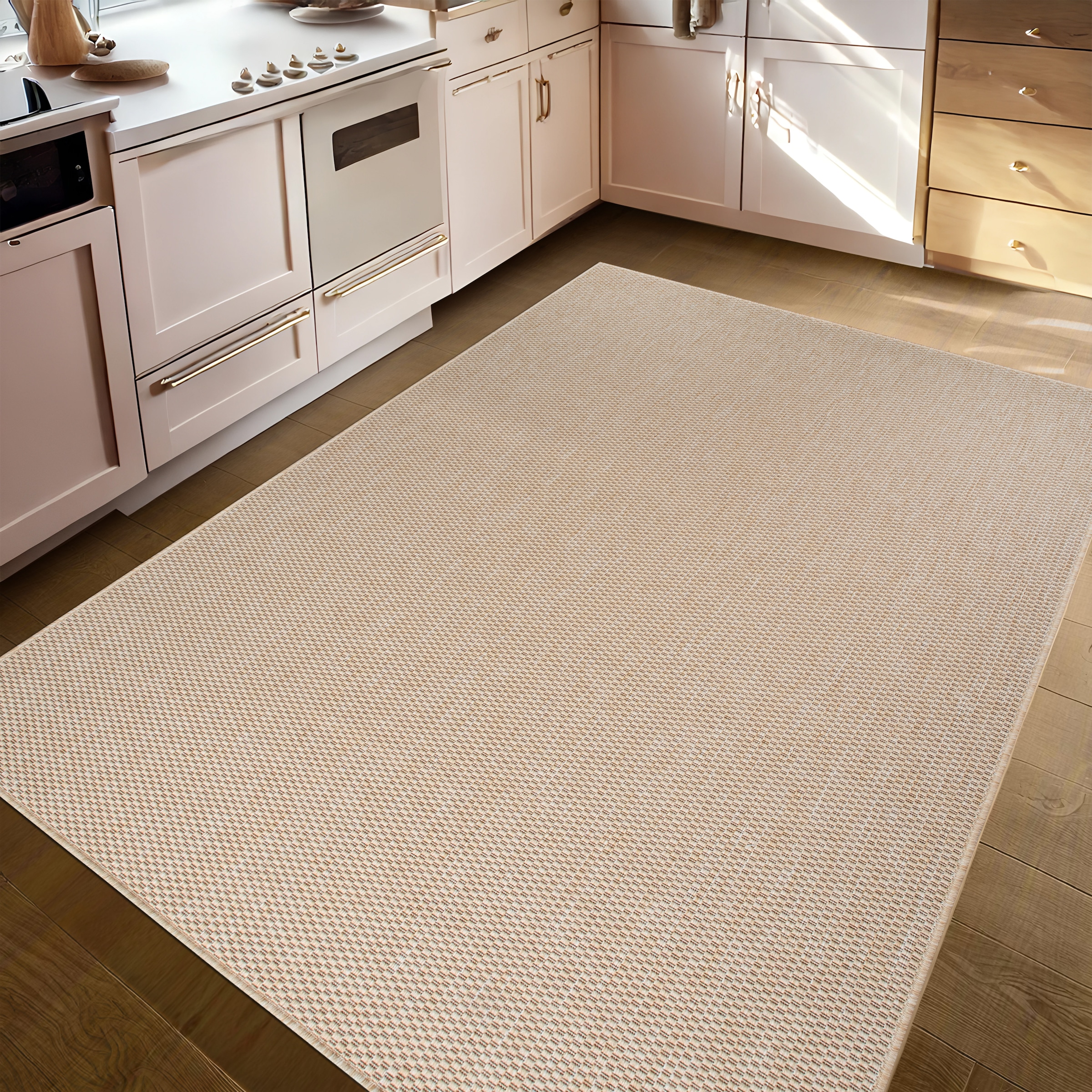 my home Teppich »Venedig auch als Läufer erhältlich« rechteckig 4 mm Höhe In- und Outdoor geeignet, Sisal-Optik, Wetterfest & UV-beständig