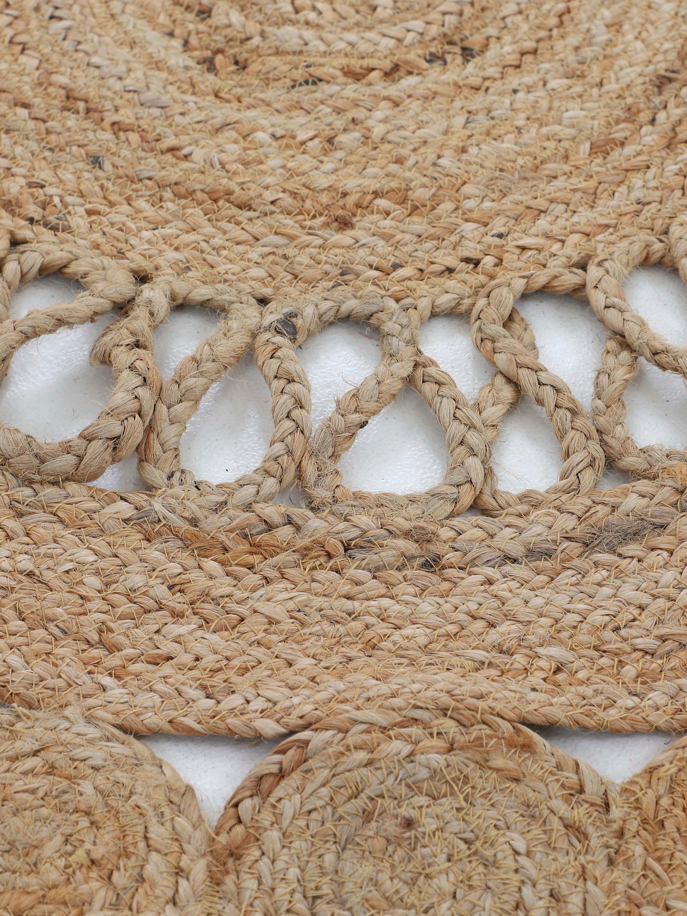 carpetfine Teppich »Juteteppich Ella«, rund, 5 mm Höhe