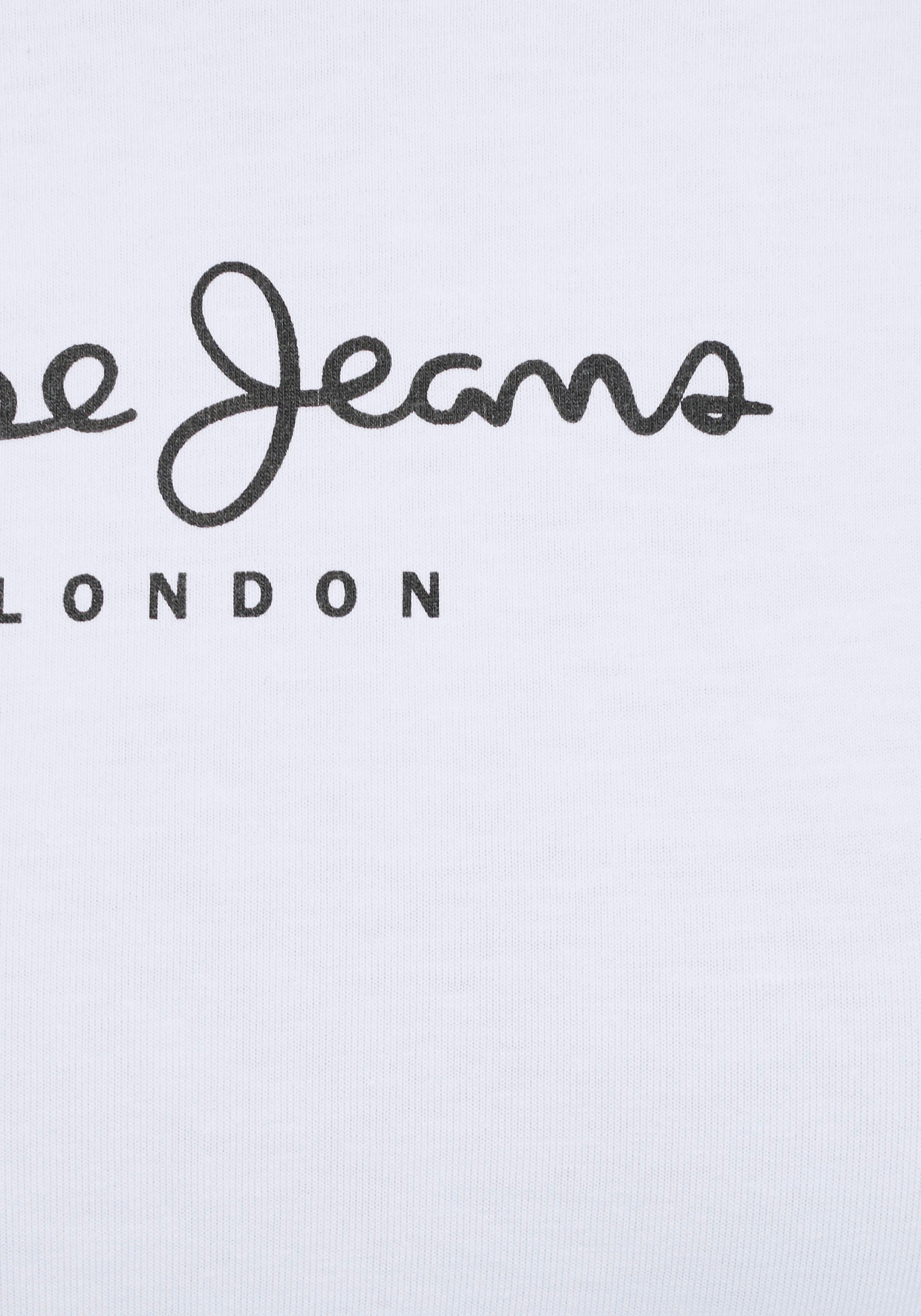 Pepe Jeans Langarmshirt »NEW VIRGINA L/S«, mit Logo-Print