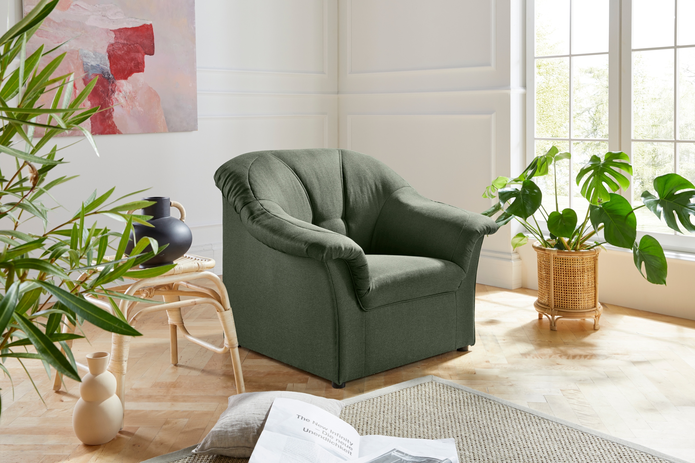 DOMO collection Fauteuil »Pegnitz zeitlos, elegant und bequem«