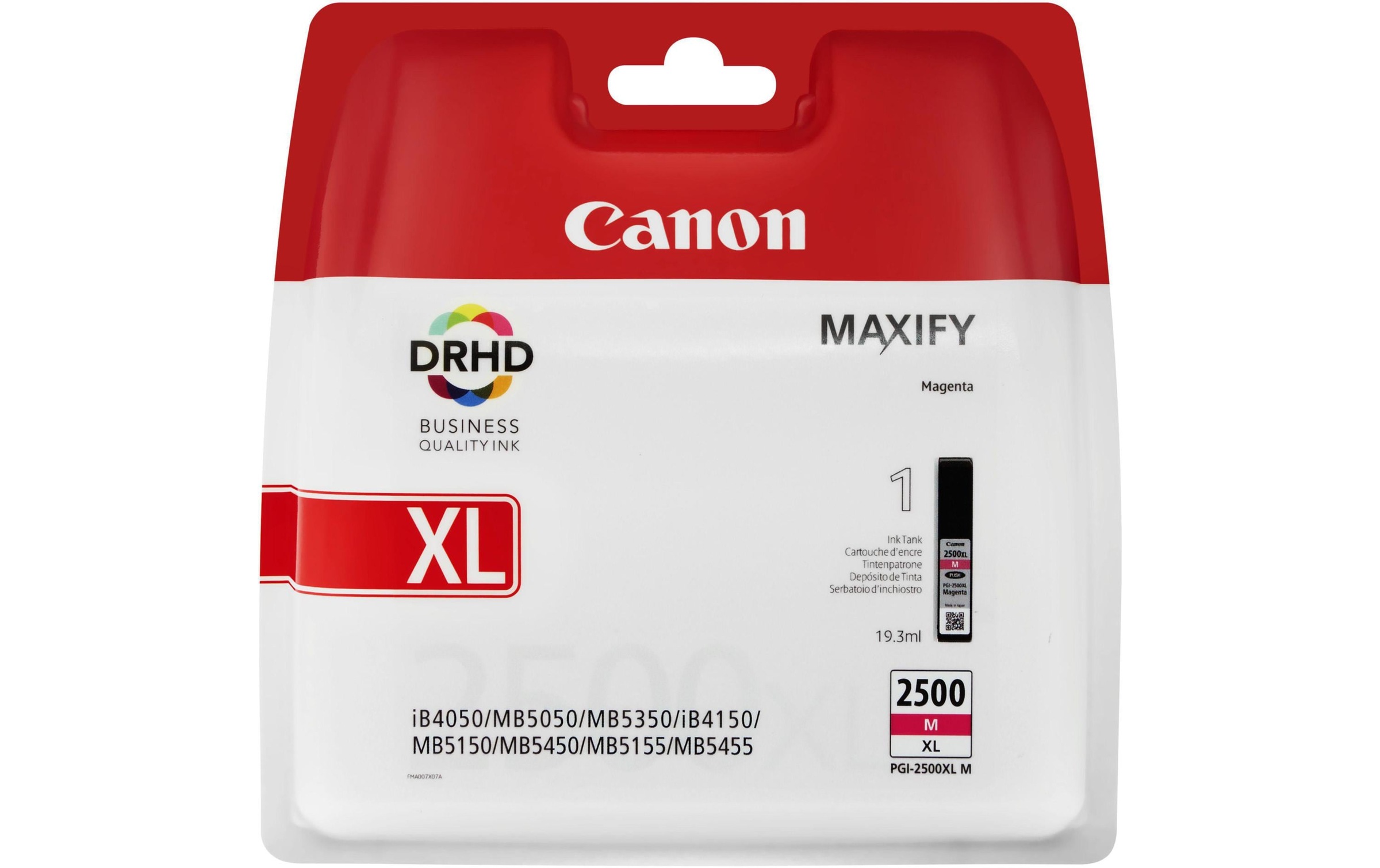 Image of Canon Tintenpatrone "PGI-2500XL M magenta 19.3ml"