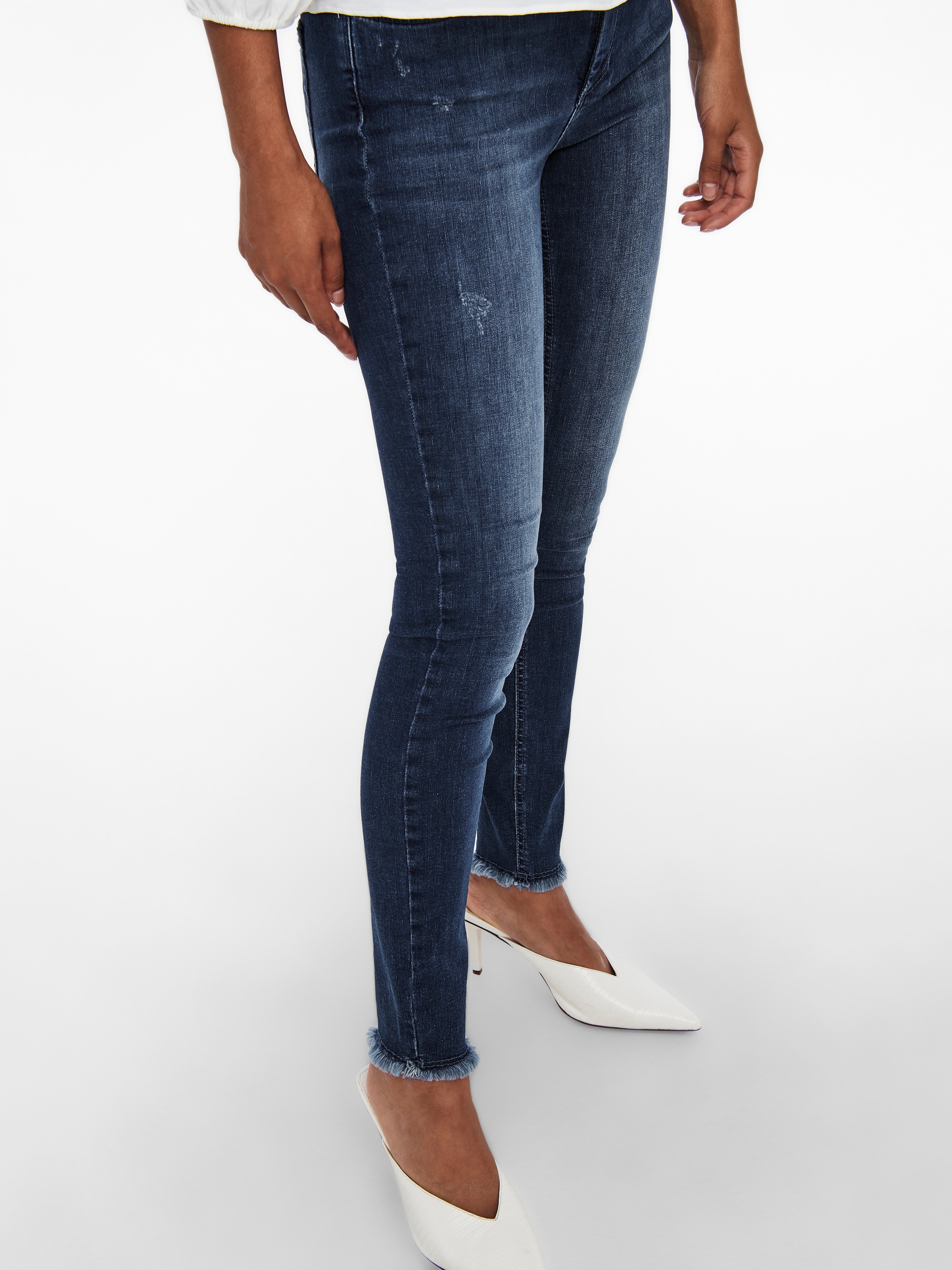 ONLY Jeans skinny »ONLBLUSH LIFE MID SK ANK RAW«