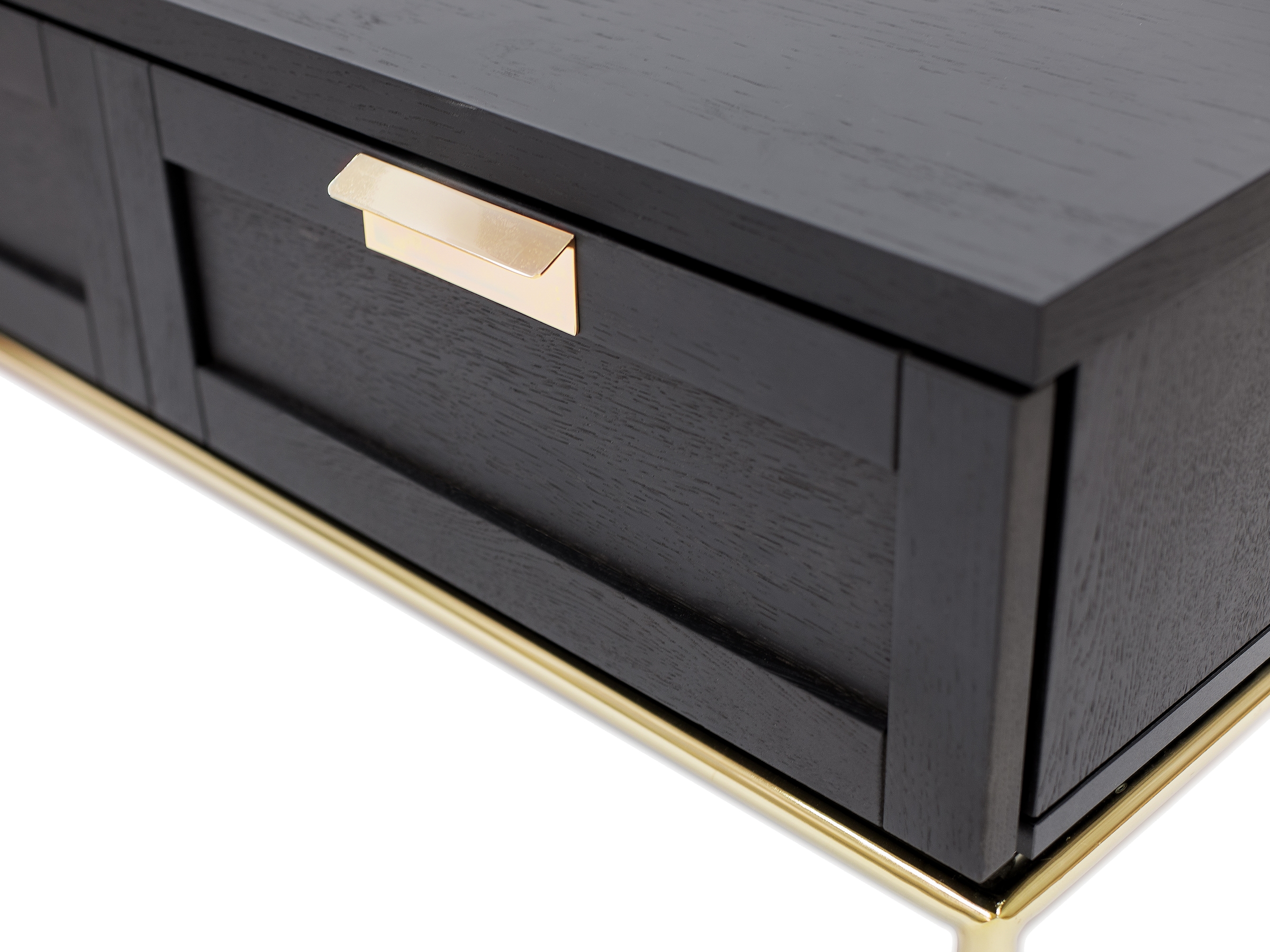 andas Lowboard, Kommode, Holzfurnier aus Walnussbaum, skandinavisches Design