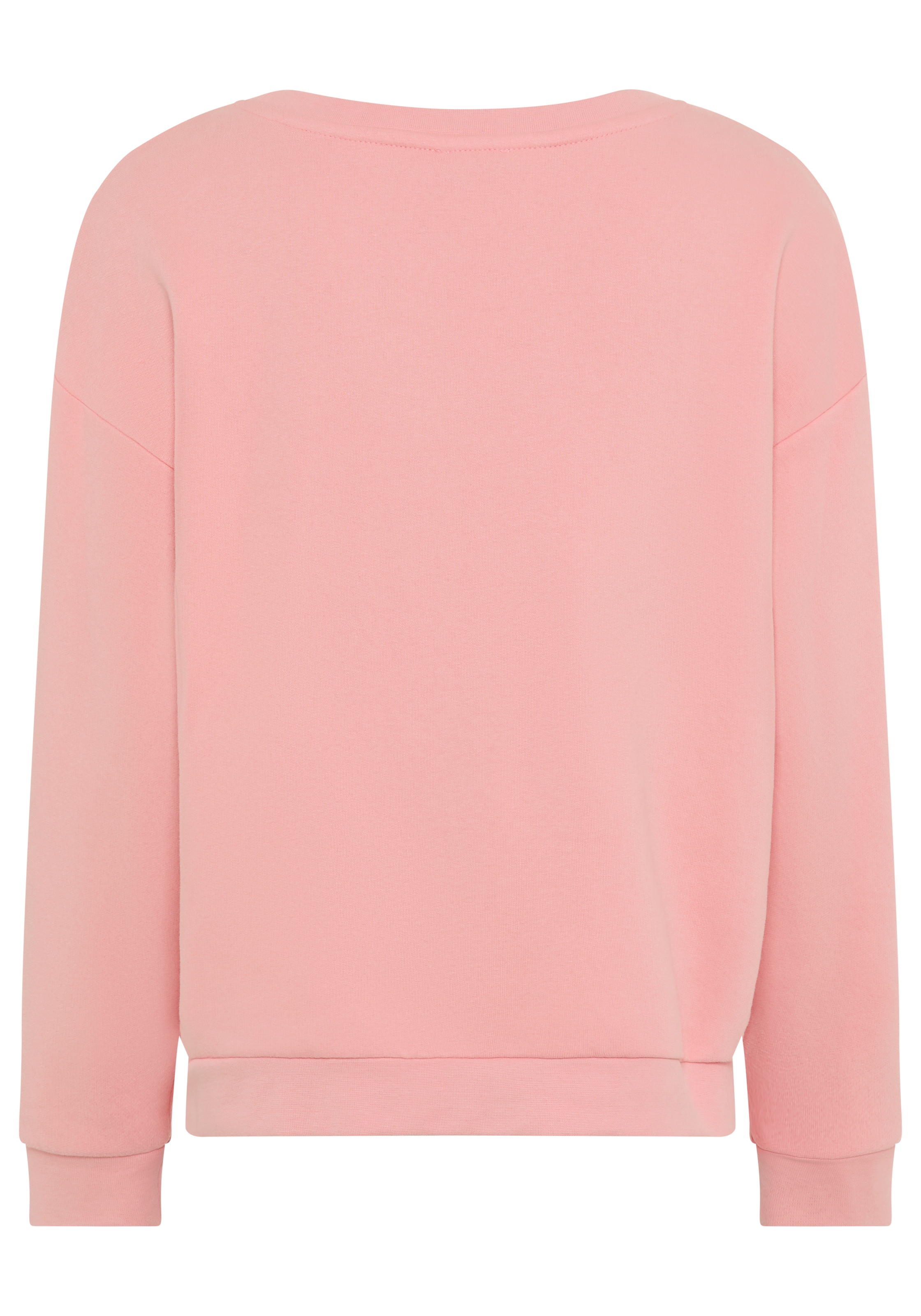Laura Scott Sweatshirt, Angeraute Sweatware mit modischem Print und Rundhals-Ausschnitt