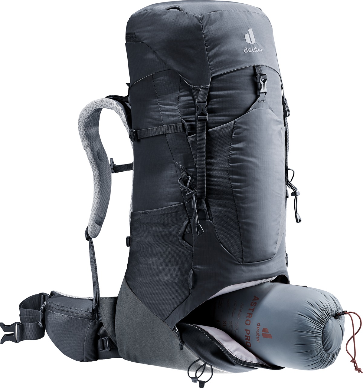 deuter Sac à dos de trekking »Aircontact Lite 35 + 10 SL« avec un volume de 45 litres, pour la randonnée, l'alpinisme et le trekking