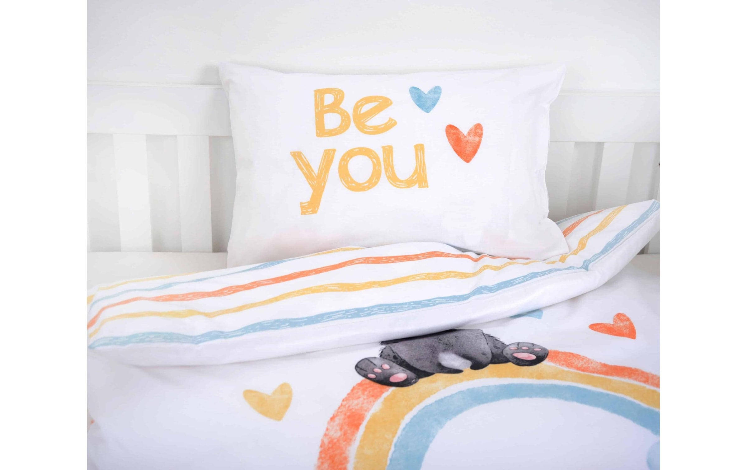 Herding Linge de lit pour enfants »Regenbogen Panda« 2 mit liebevollem Motiv