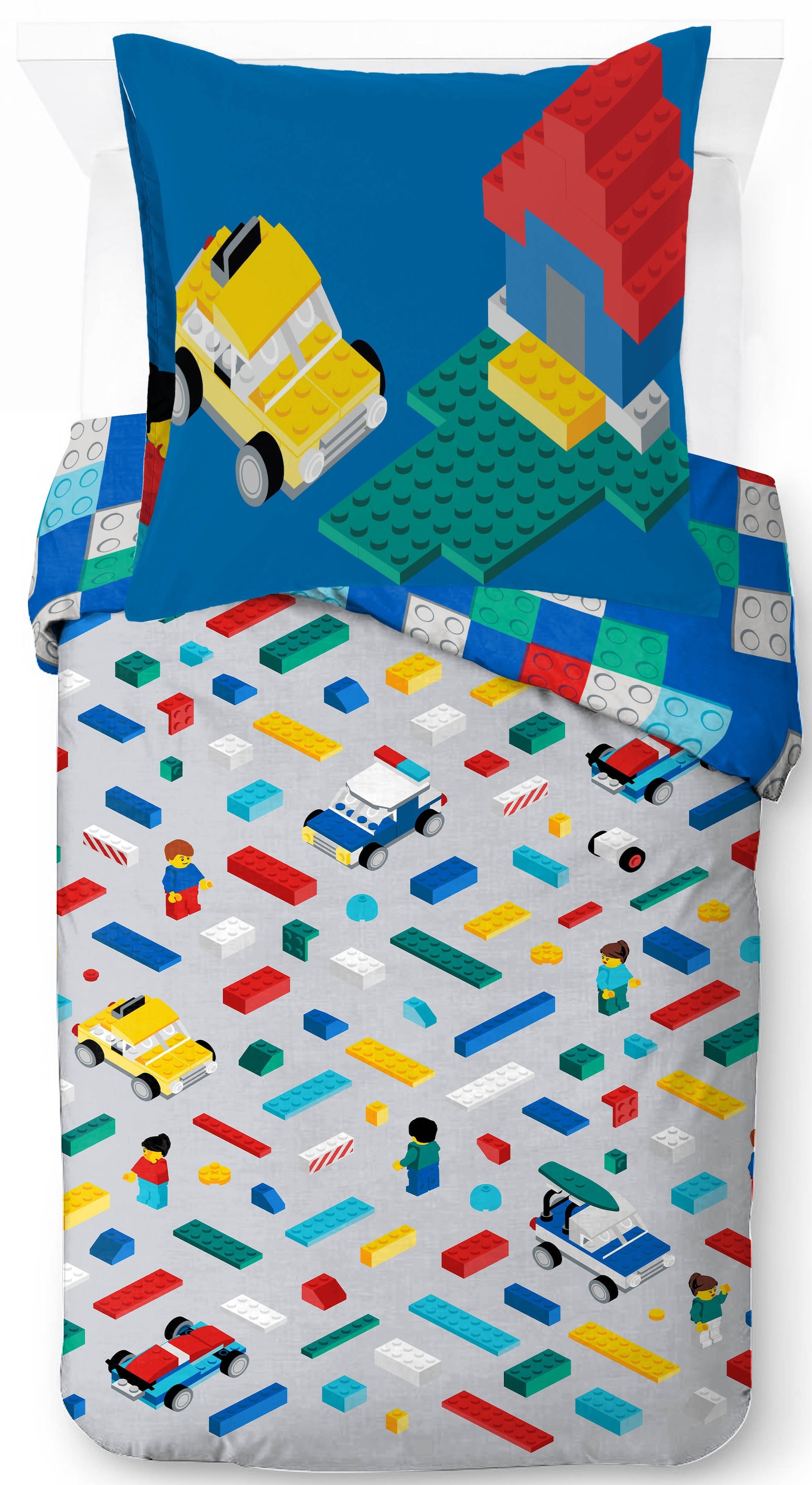 Image of LEGO Kinderbettwäsche "Lego Lets Build" 2 100% Baumwolle