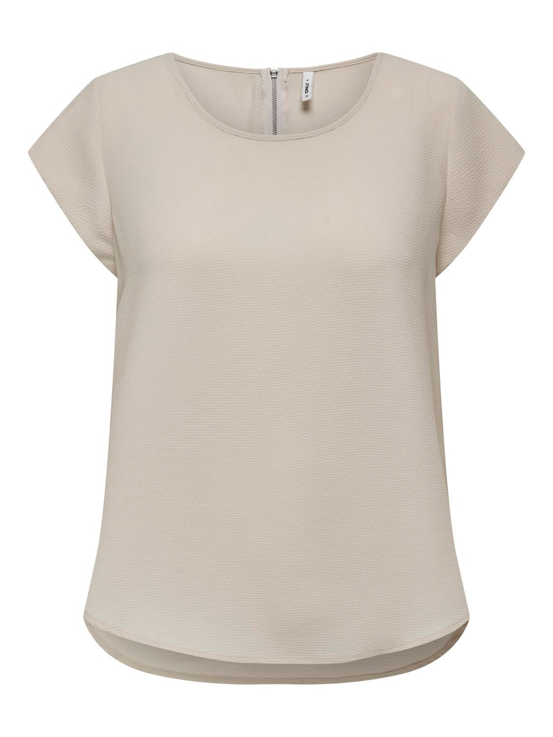 ONLY Kurzarmbluse »ONLVIC S/S SOLID TOP NOOS PTM«
