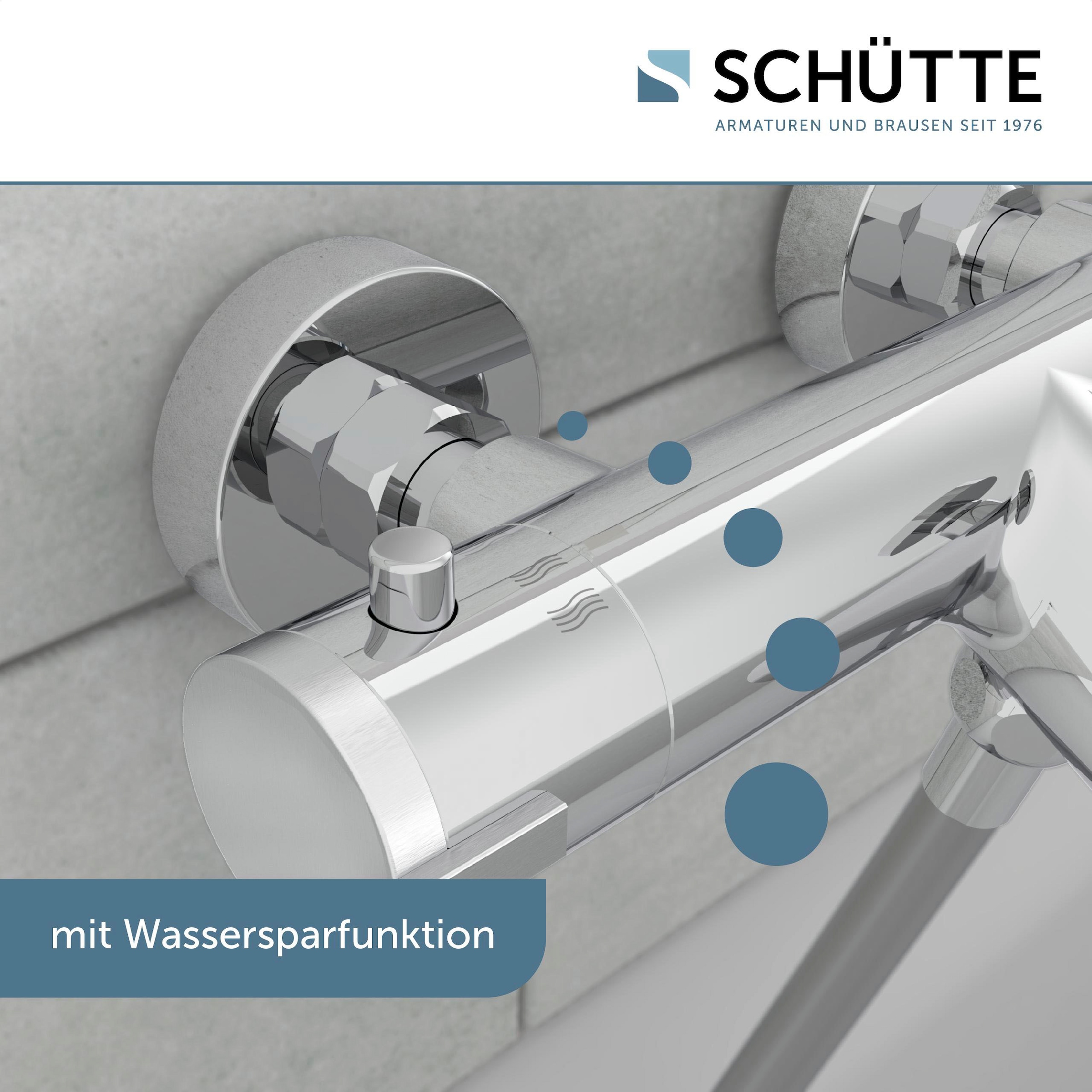 Schütte Robinetterie de salle de bain »3-teilige Serie LONDON« Ensemble,  Économique, protection anti-brûlure, pivotant à 360°, économiseur d’eau