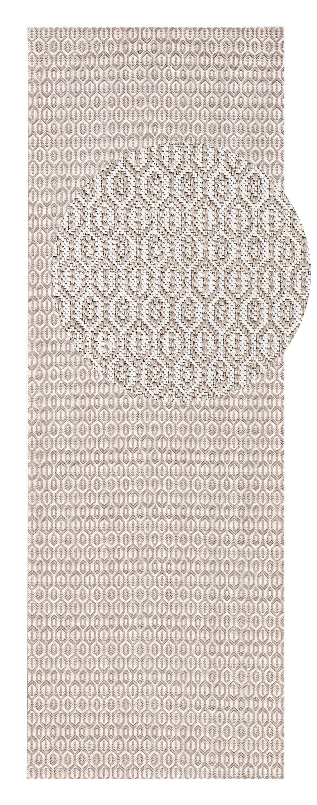 NORTHRUGS Teppich »Coin«, rechteckig, 8 mm Höhe, In-& Outdoor, Wetterfest, Balkon, Sisal-Optik, Wohnzimmer, Läufer
