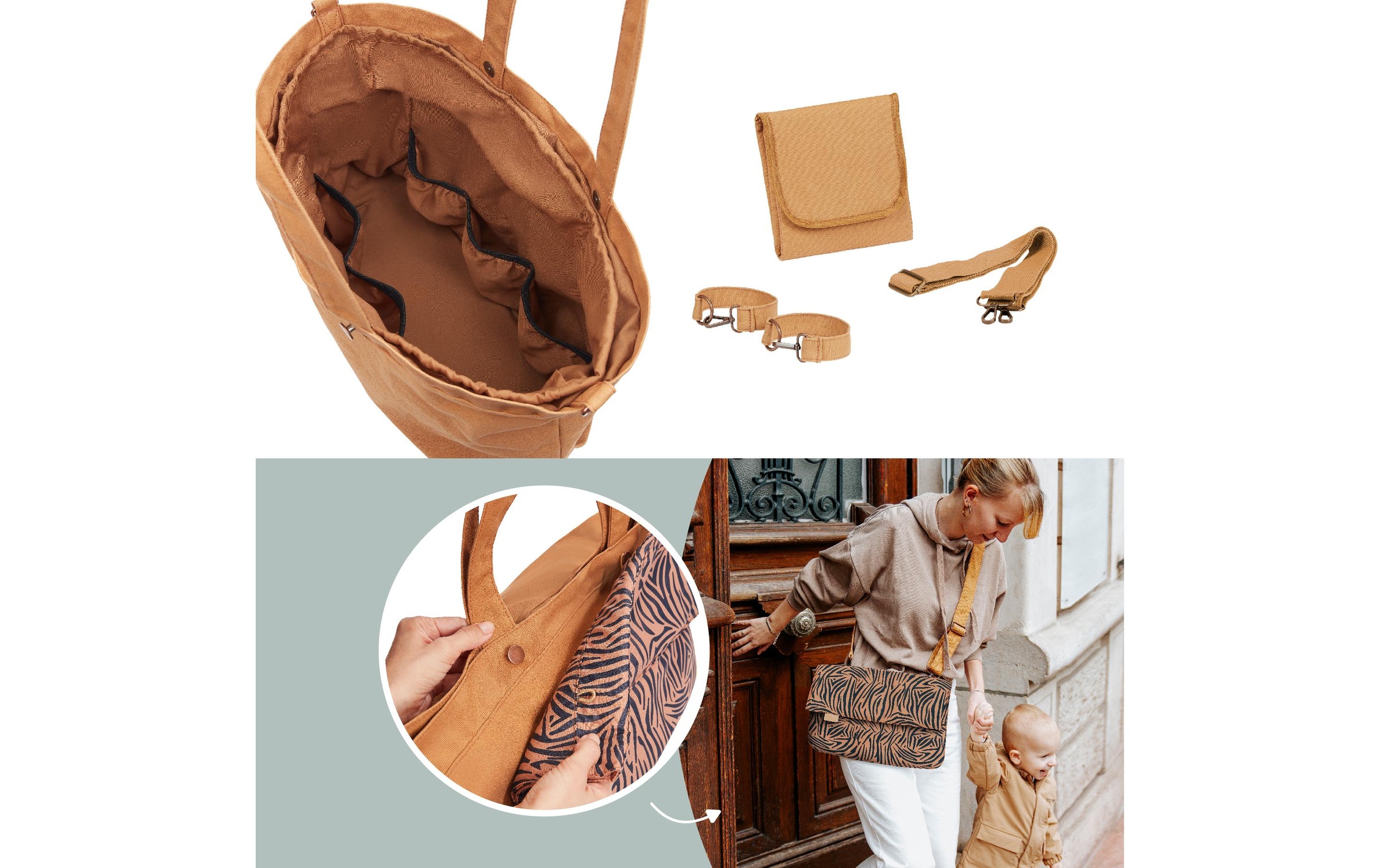 BABYMOOV Wickeltasche »Tote«