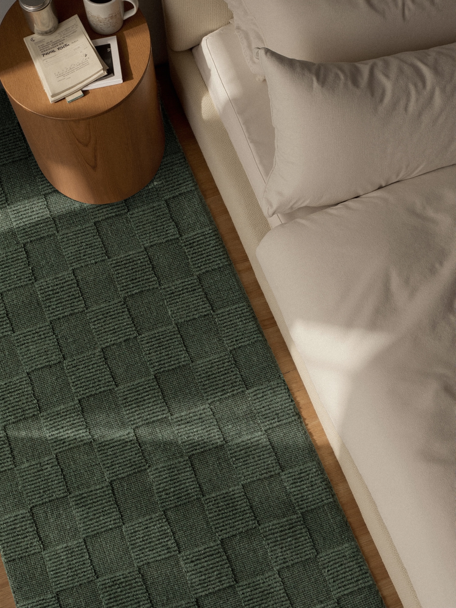 Villeroy & Boch Wollteppich »Scala« rechteckig 10 mm Höhe Handgewebt, Wolle, Kariert, Natur, 3D-Struktur, Karo, Wohnzimmer