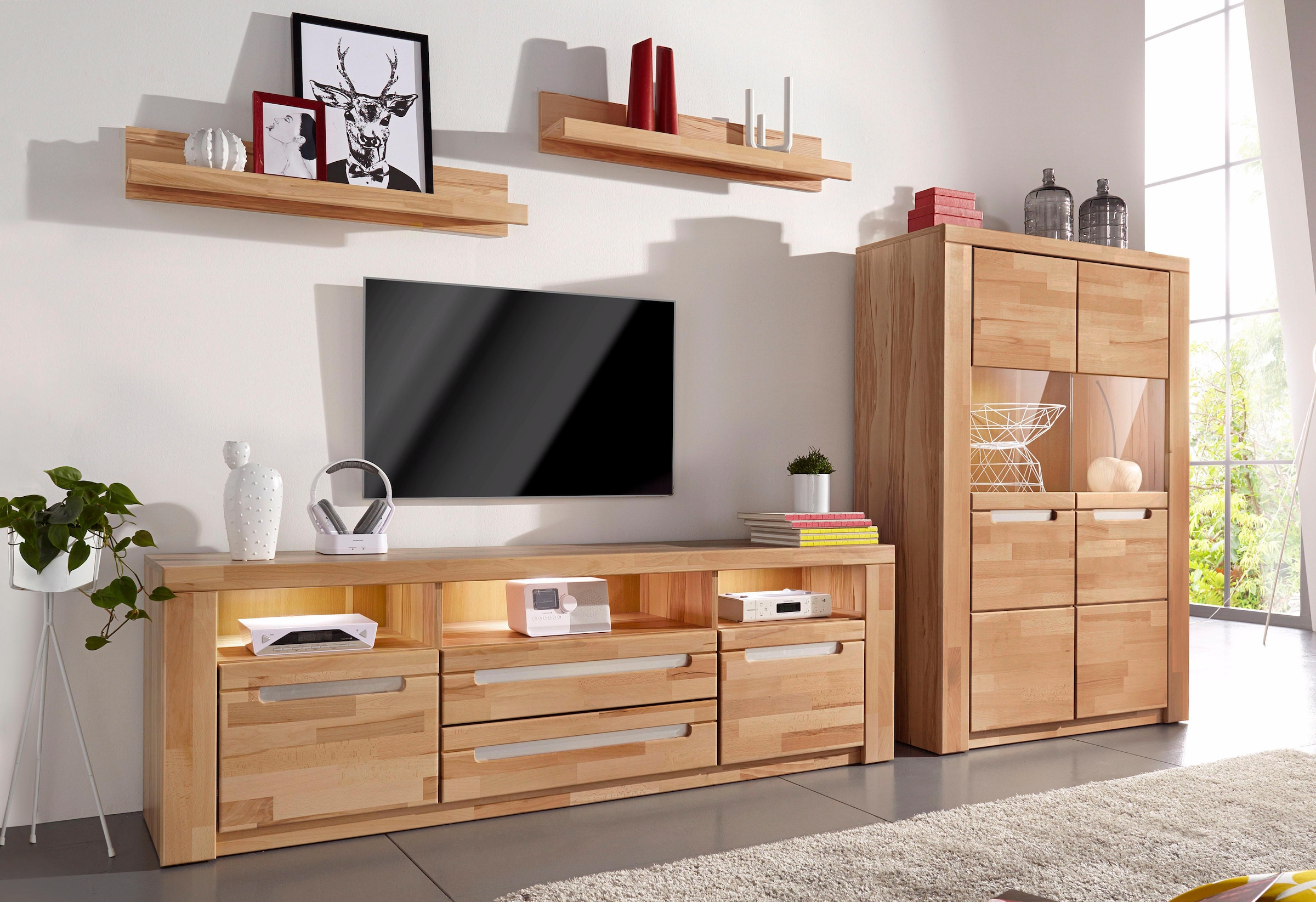 Highboard 100 mit auf versandkostenfrei Glastüren Breite Woltra 2 »Kolding«, cm