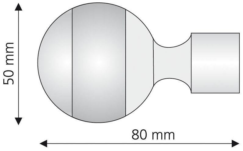 Liedeco Gardinenstangen-Endstück »Power«, (Set, 20 1 mm für kaufen St.), Ø Gardinenstangen