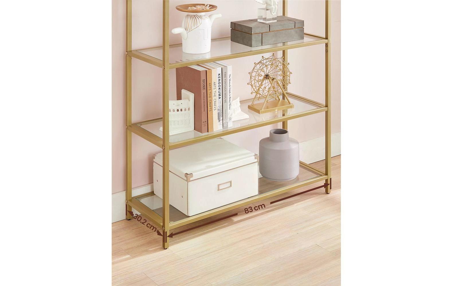 VASAGLE Regal »30.2 x 83 x 1 cm, Goldfarben«