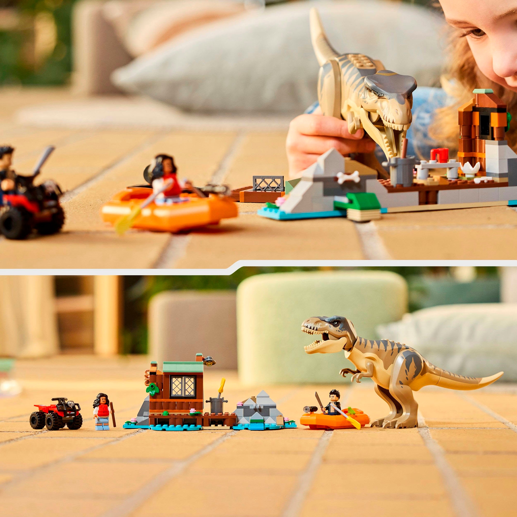 LEGO® Konstruktionsspielsteine »Flucht vor dem T.Rex (76975), LEGO Jurassic World« Made in Europe