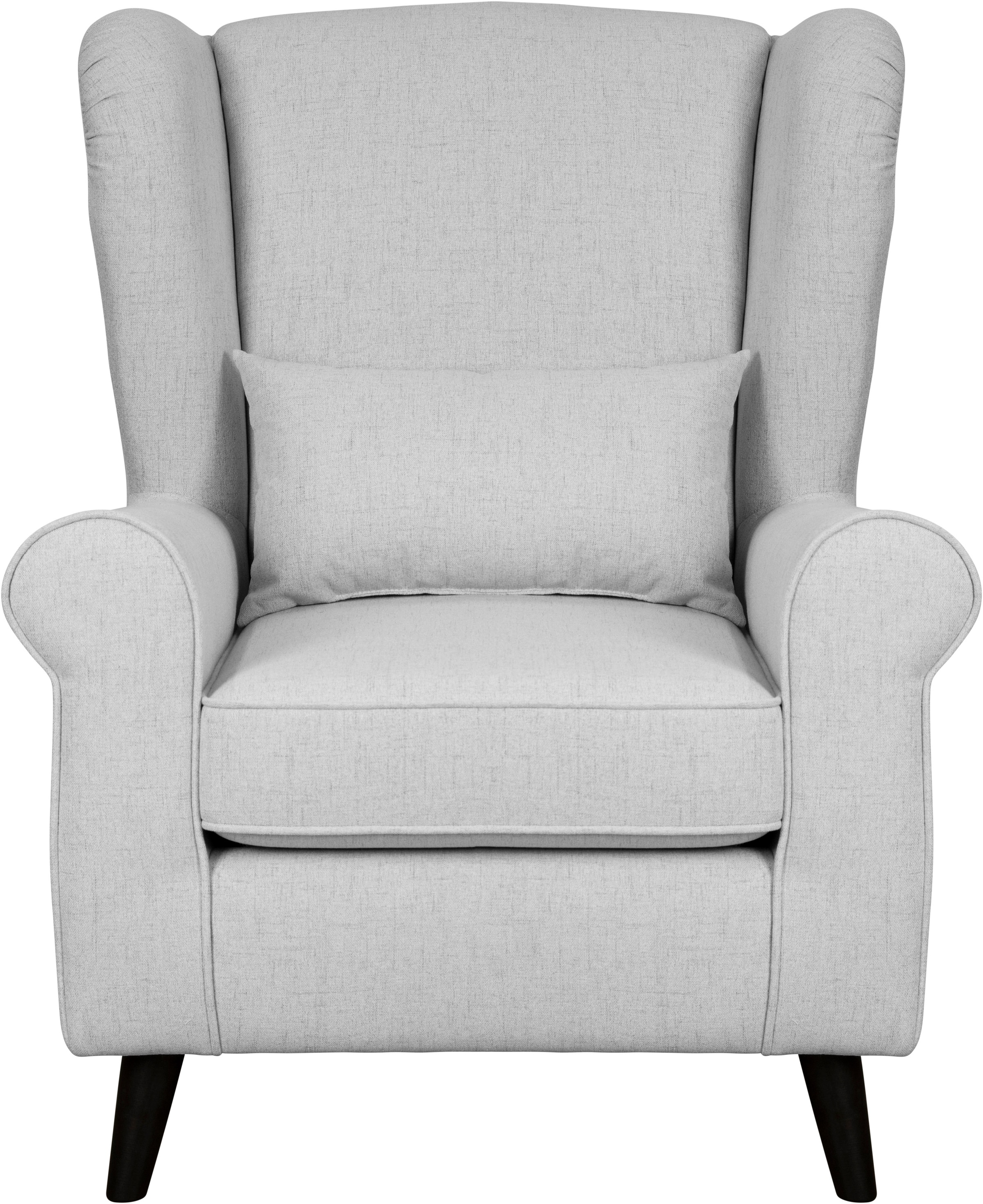 Home affaire Fauteuil »Ohrensessel CHISTELLE, wahlweise mit Polsterhocker« mit Wellenunterfederung, Masse: B/T/H: 81/87/99 cm