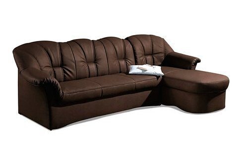 DOMO collection Ecksofa Papenburg L-Form, in grosser Farbvielfalt, wahlweise mit Bettfunktion