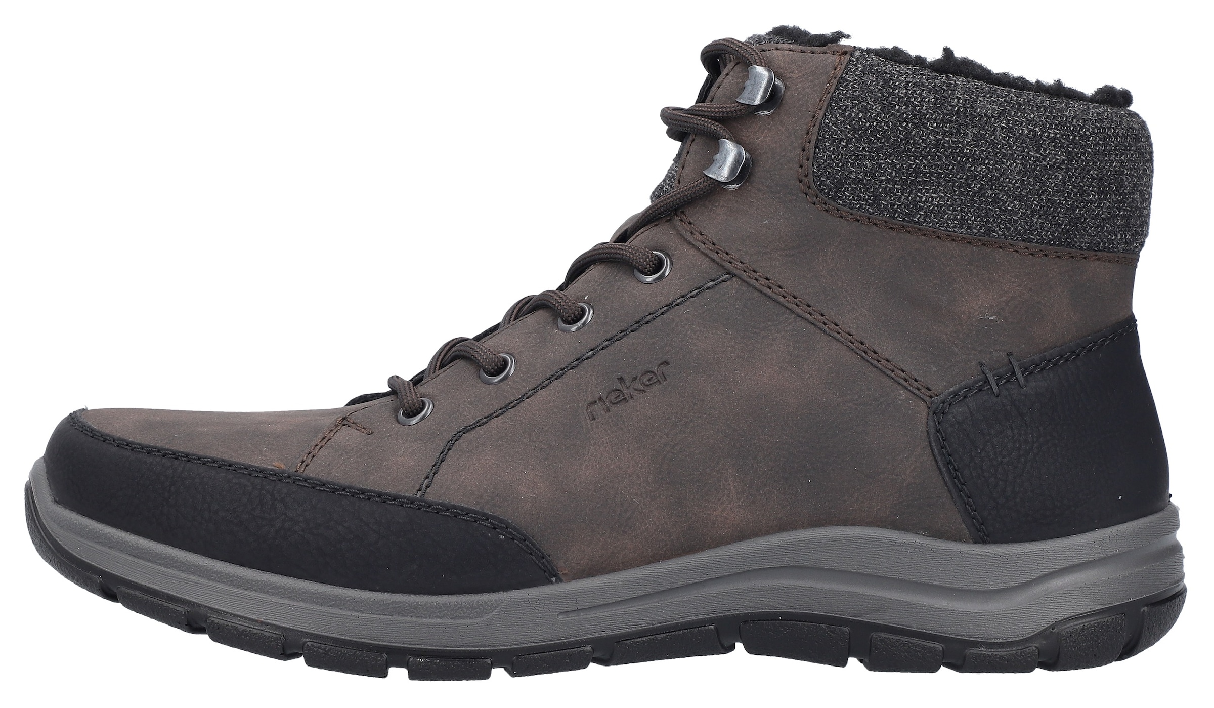 Rieker Winterboots, Schnürboots, Outdoorschuh mit praktischem Innenreissverschluss