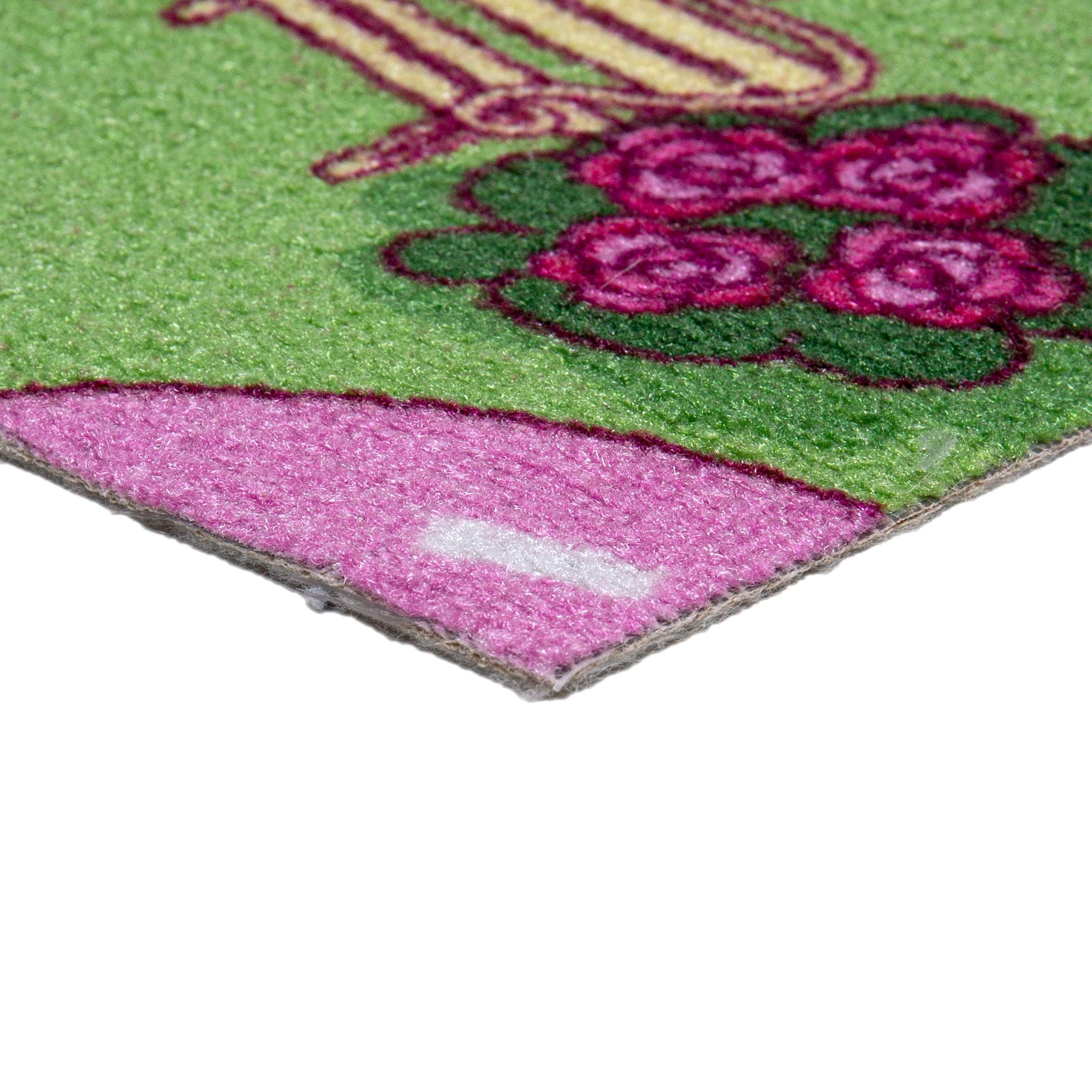 Andiamo Teppichboden »Sweet Towny, Schlinge, Made in Belgium«, rechteckig, 6,5 mm Höhe, bedruckt, Spielteppich, Breite 400 cm, Motiv Strasse, Kinderzimmer