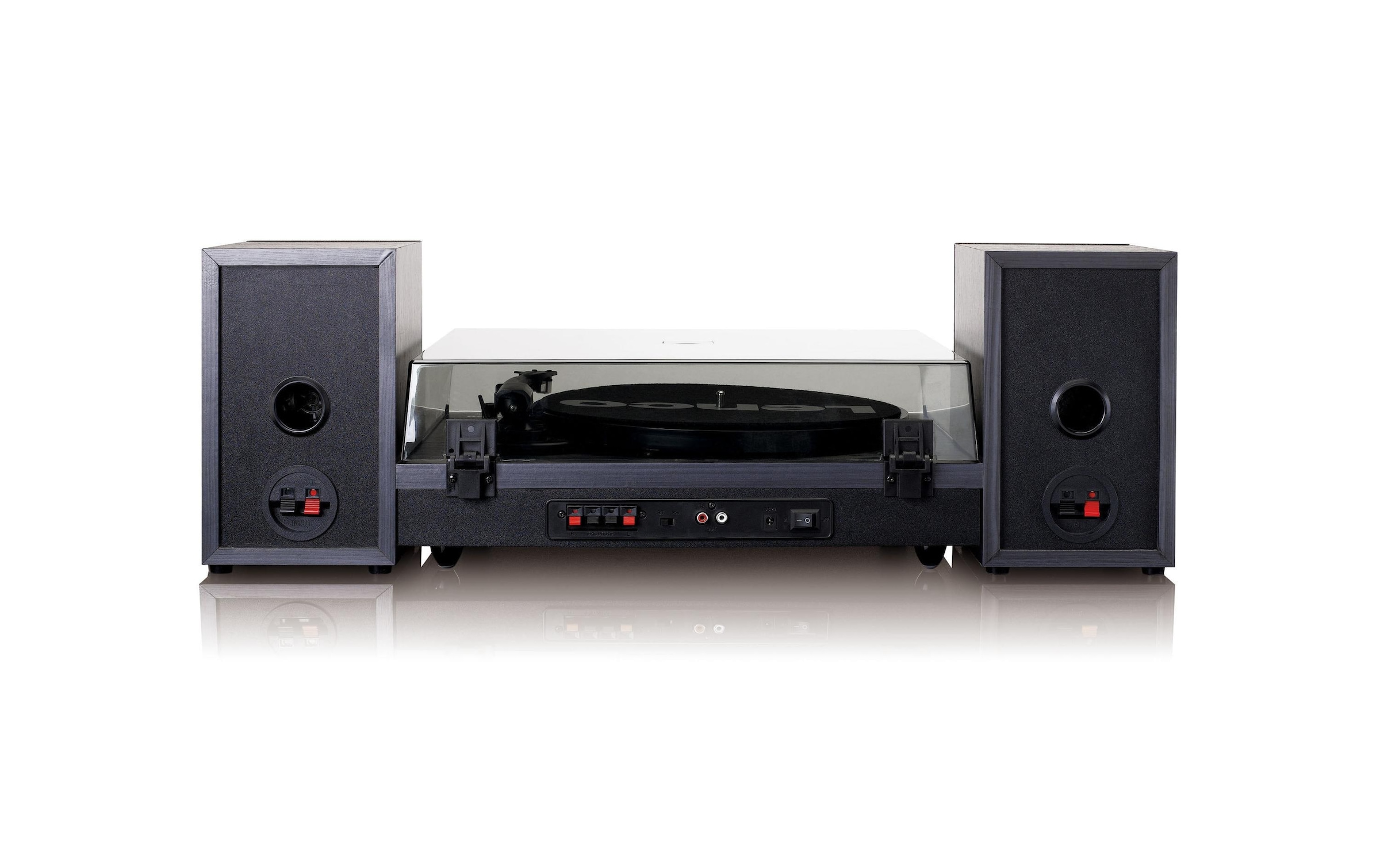 Lenco Plattenspieler »LS-300BK Plattenspieler mit ext. Lautsprechern«