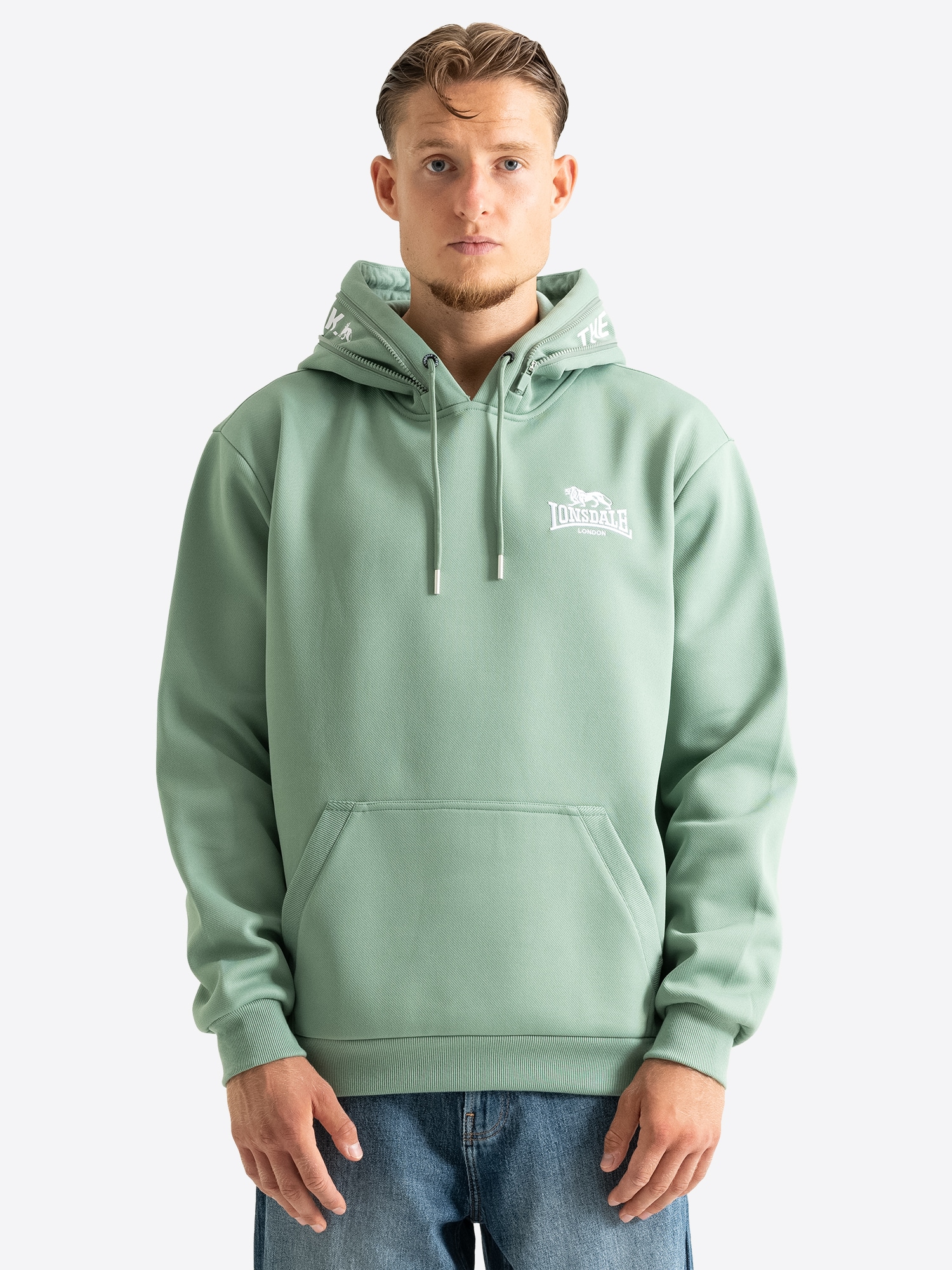 Image of Lonsdale Kapuzensweatshirt "BRODLOVE", mit Kapuze, Langarm-Design, normale Passform