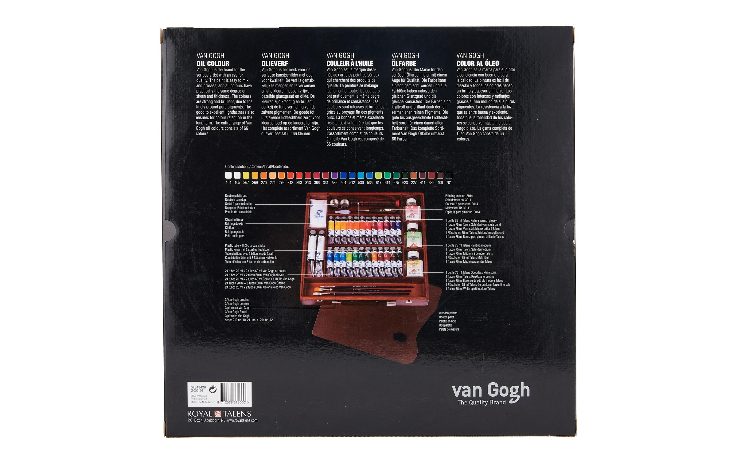 Ölfarbe »Van Gogh Malkasten Expert, Mehrfarbig«