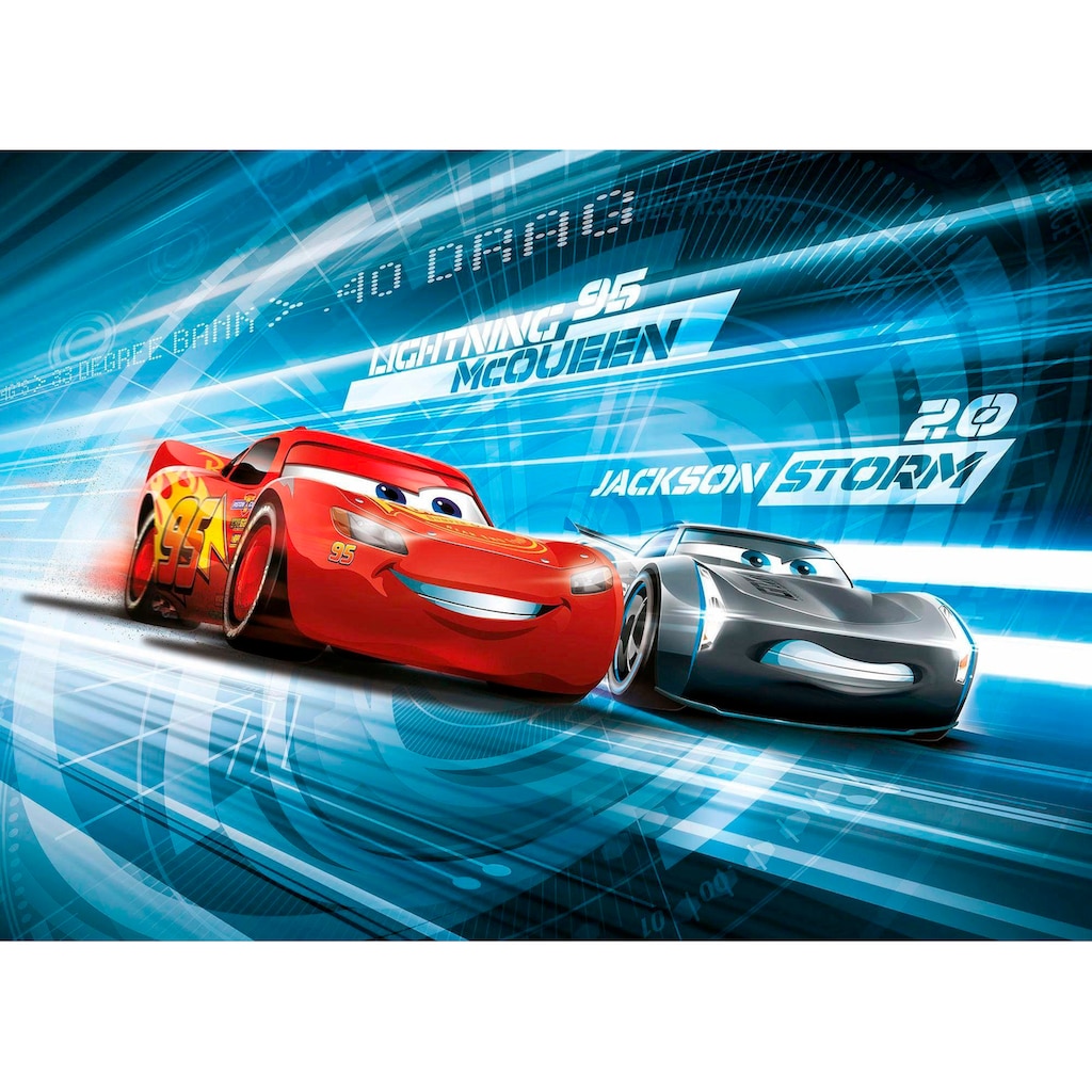 Komar Fototapete »Cars3 Simulation«, 254x184 cm (Breite x Höhe), inklusive Kleister