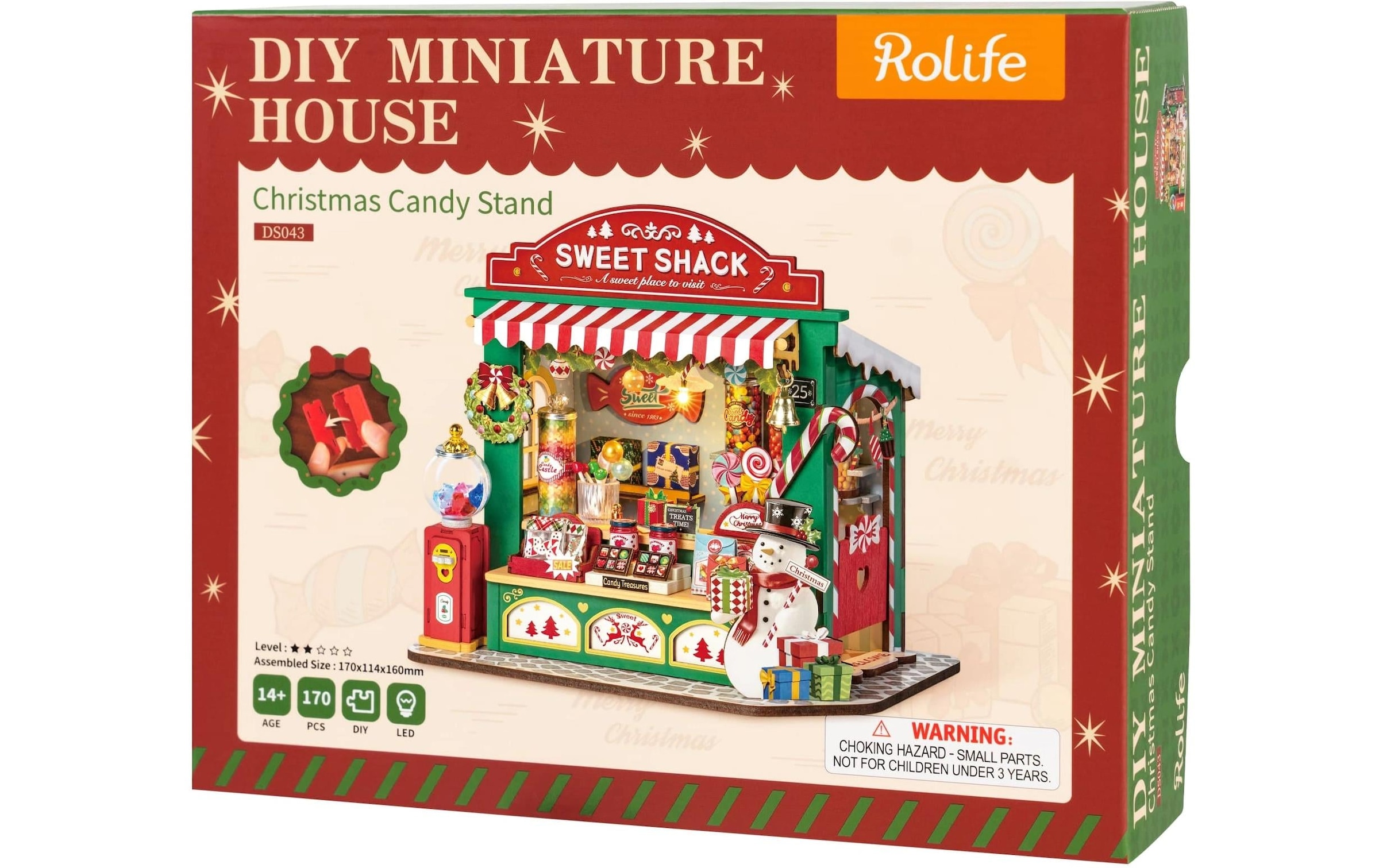   Modellbausatz »Rolife Christmas Candy Stand DIY Holzmodellbau«