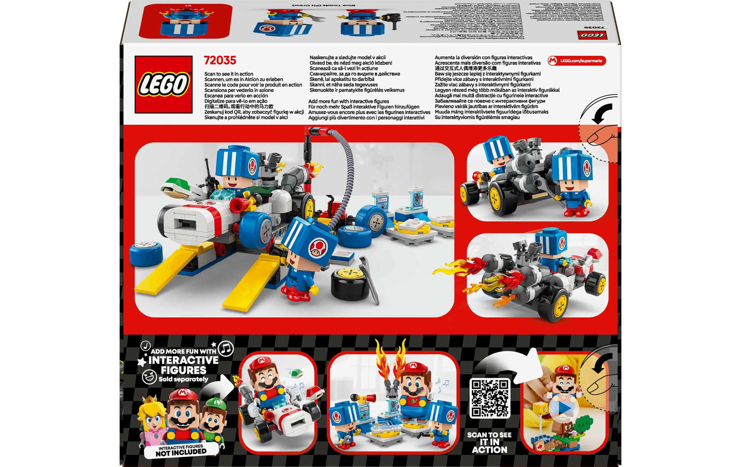 LEGO® Spielbausteine »Super Mario Mario Kart – Toads Werkstatt 72035«