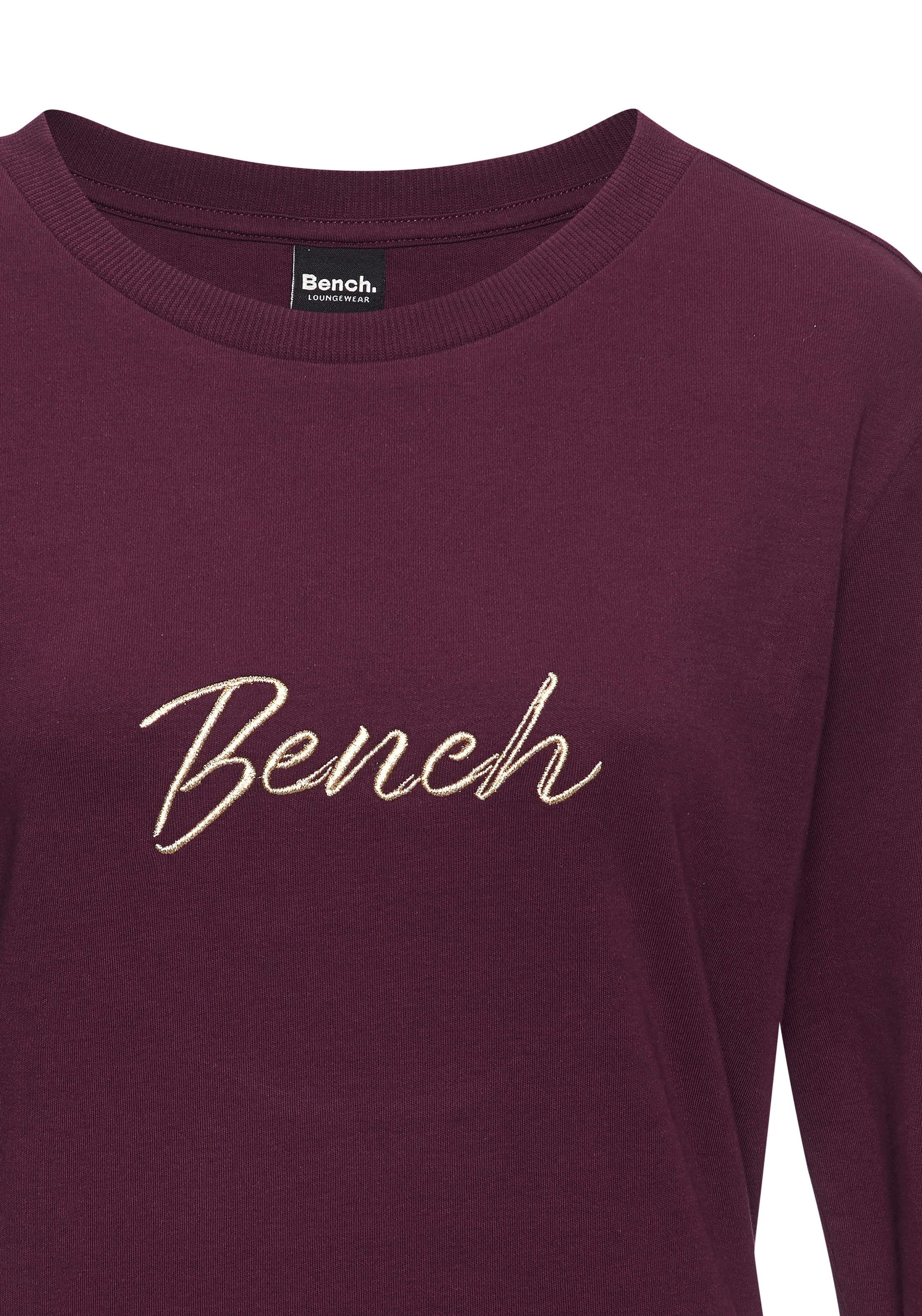 Bench. Loungewear Sweatshirt , mit Logostickerei, Loungewear
