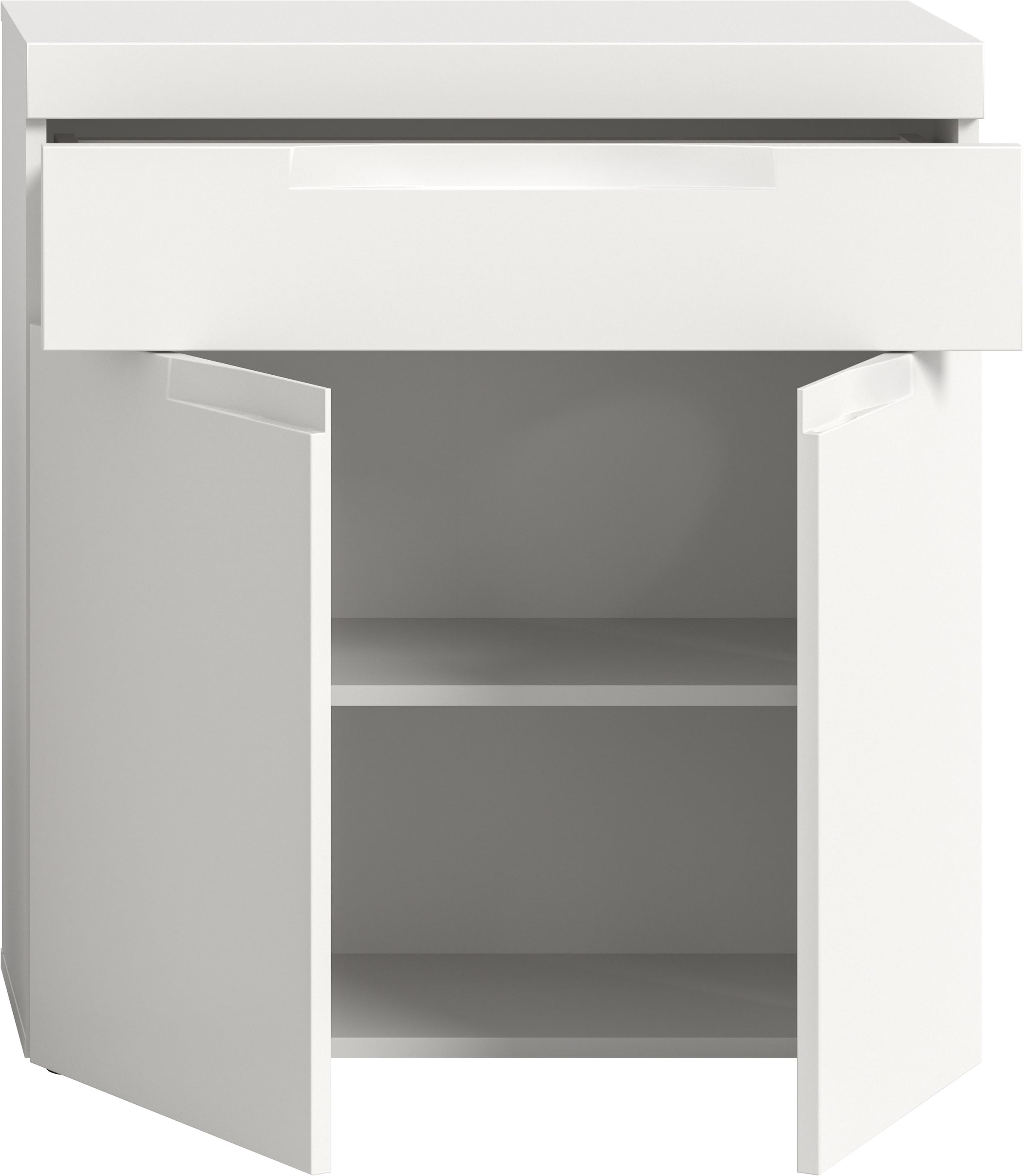 GOODproduct Commode de salle de bain »MAOI, Breite 75 cm, 2 Türen, 1 Schubkasten, 2 Fächer« Armoire de salle de bain, armoire, commode, armoire moyenne, salle de bain