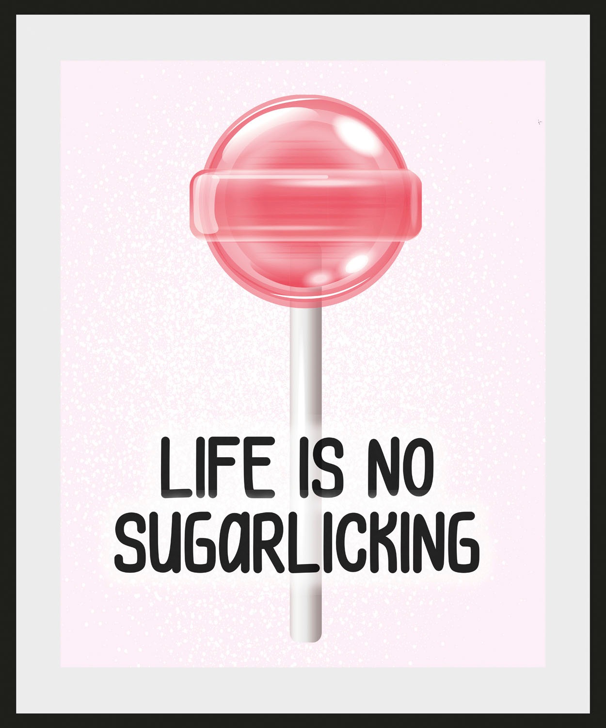 Image of queence Bild »LIFE IS NO SUGARLICKING«, Schriftzug, (1 St.) bei Ackermann Versand Schweiz