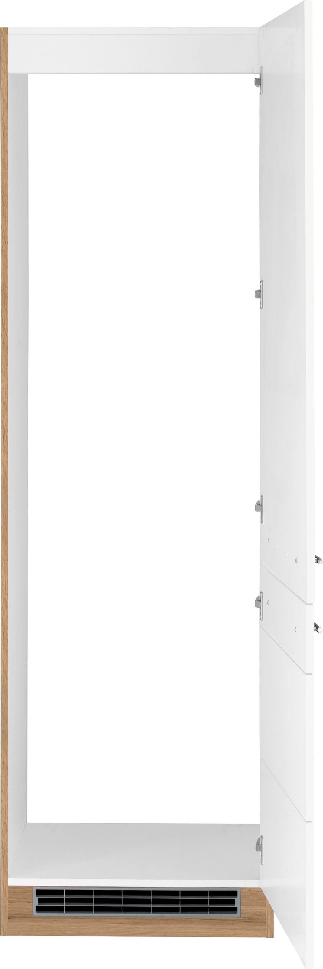 KOCHSTATION Kühlumbauschrank »KS-Wien« 60 cm breit, 200 cm hoch, geeignet für Einbau-Kühlgefrierkombination