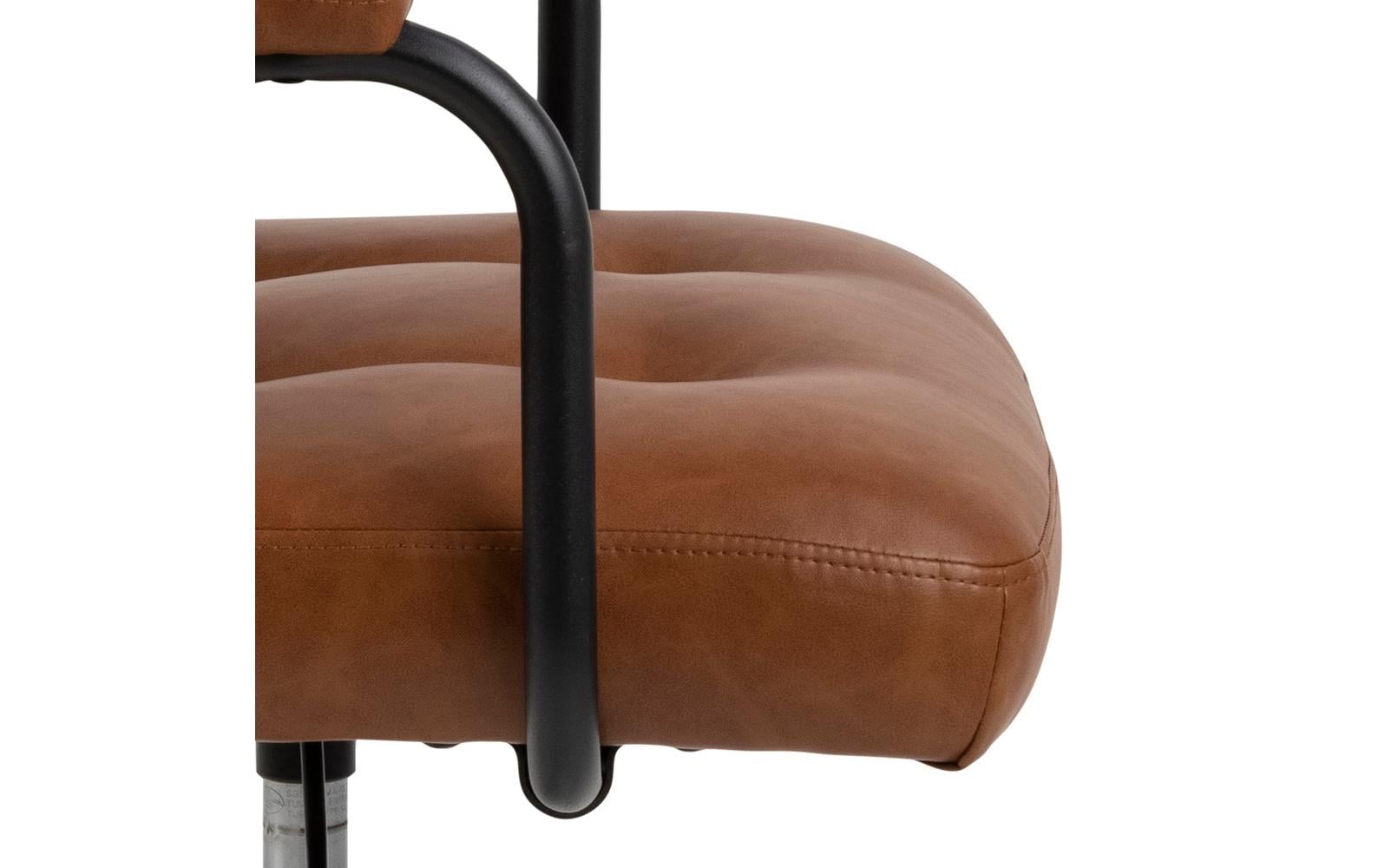 AC Design Schreibtischstuhl »Cosmo, mit Polsterrücken und Armlehnen«, Kunstleder
