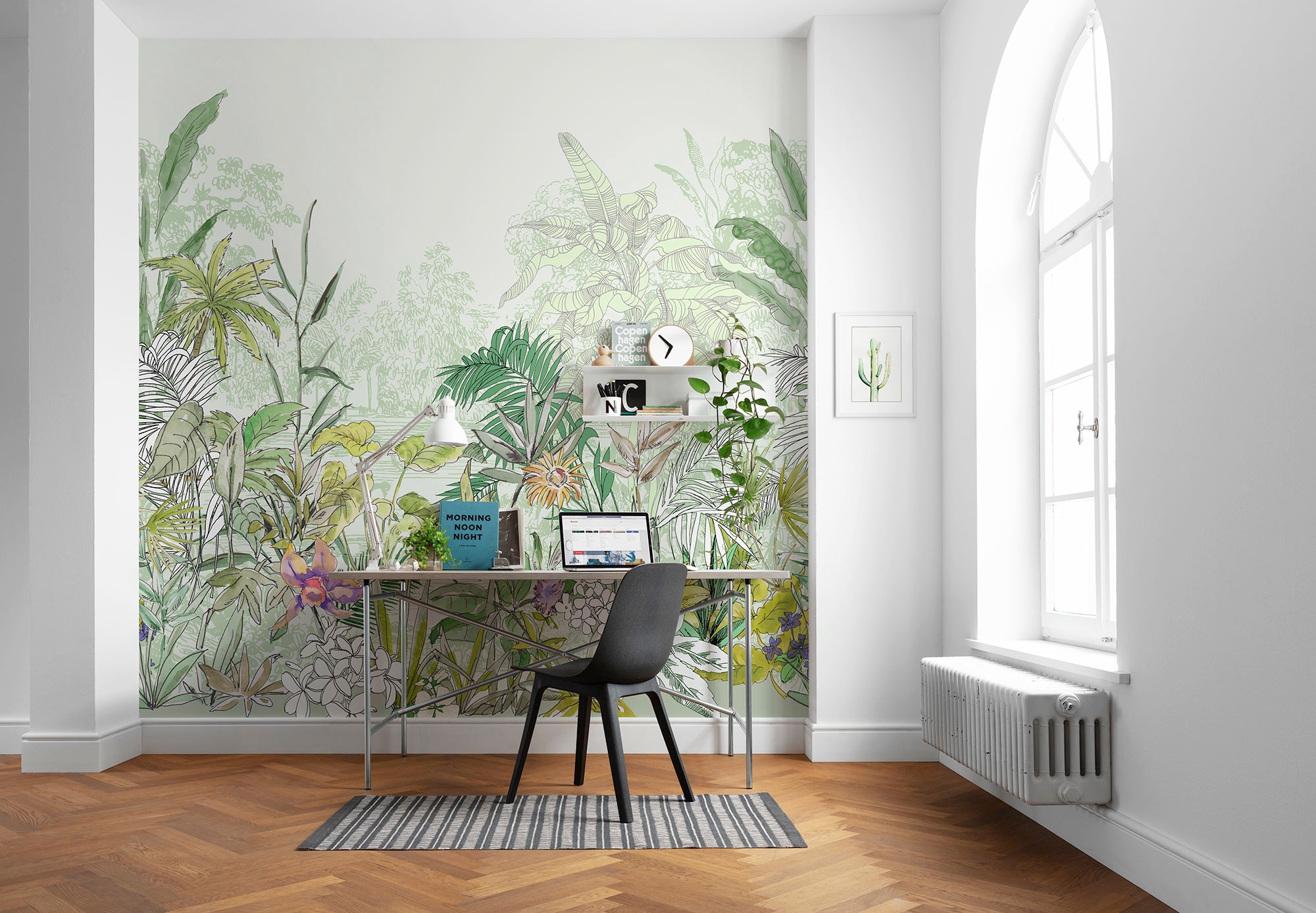 Komar Vliestapete »Digitaldruck Vlies - Hortus - Grösse 250 x 250 cm«, bedruckt, Wohnzimmer, Schlafzimmer