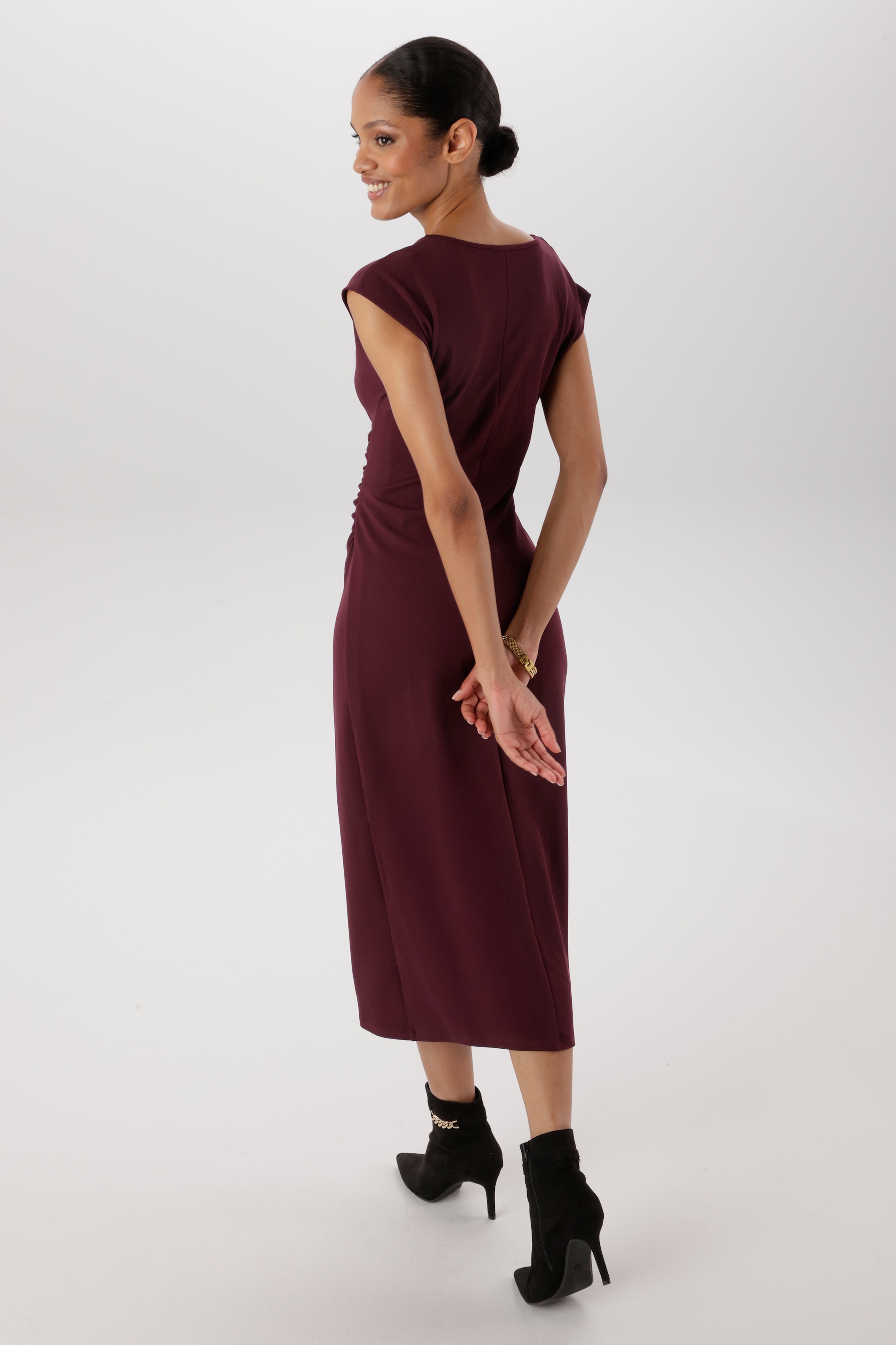 Aniston SELECTED Robe midi avec col cascade - NOUVELLE COLLECTION