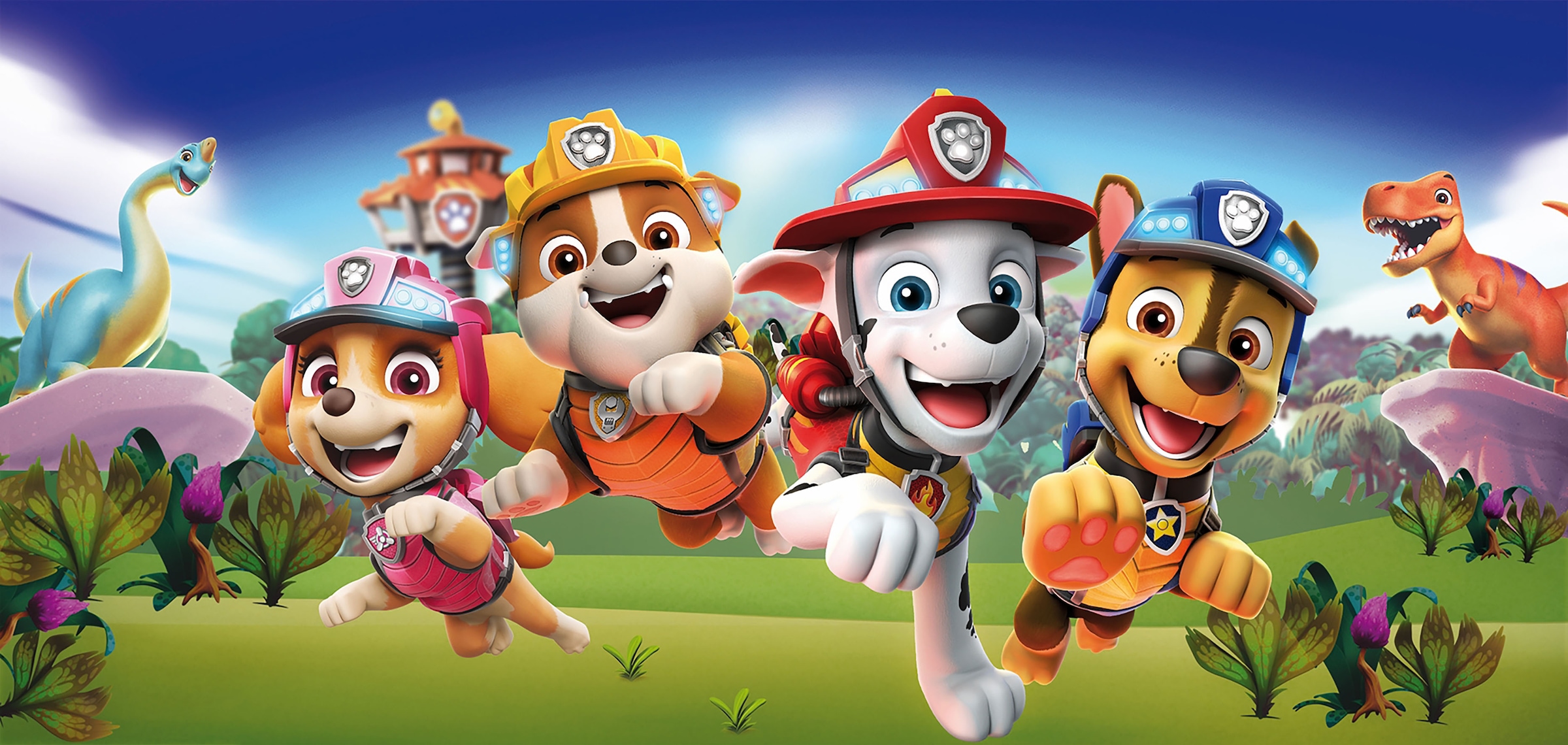 Image of Bönninghoff Leinwandbild "Wandbild PAW PATROL – RESCUE 33x70 cm – Leinwandbild Keilrahmen Deko" Dinosaurier Hunde Hundebilder Paw Patrol Serien Serienstars 1 Stk. tlg. auf Keilrahmen gespannt