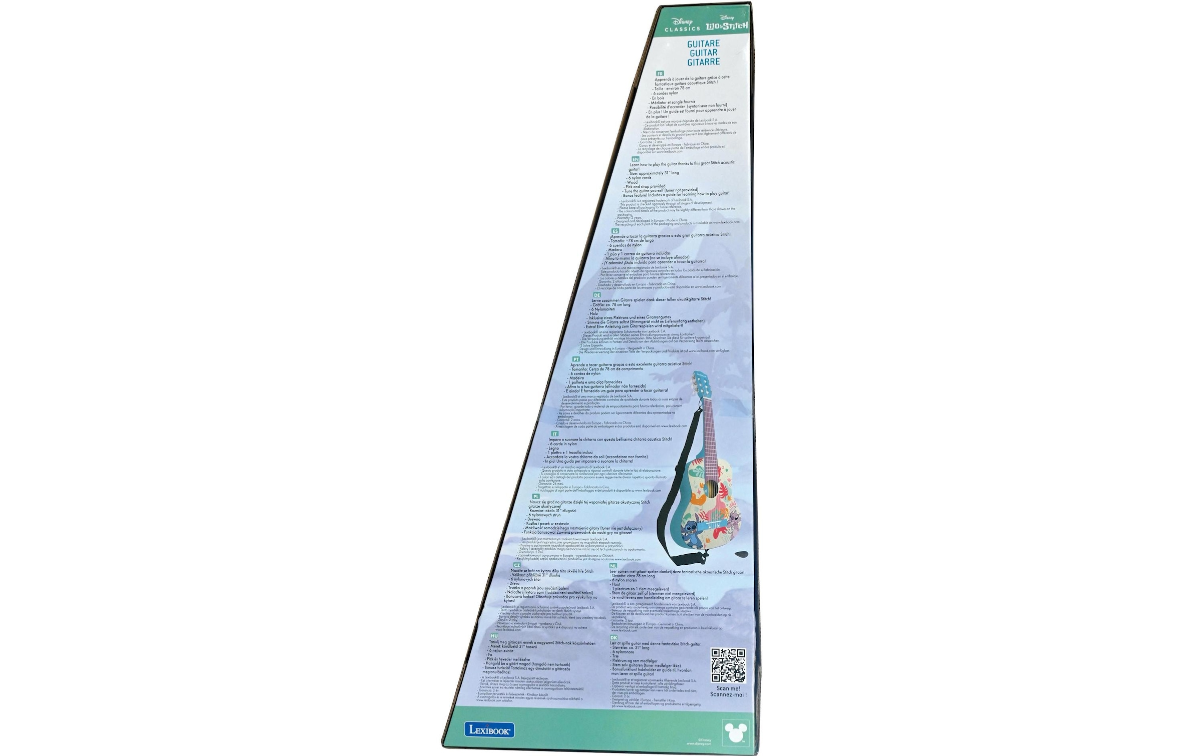 Lexibook® Jouet instrument de musique »Akustikgitarre Disney Stitch«
