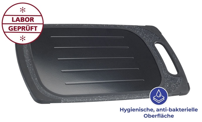 Maximex Schneidebrett »2in1«, (1 St.), wendbar, inkl. Auftauplatte, lebensmittelecht