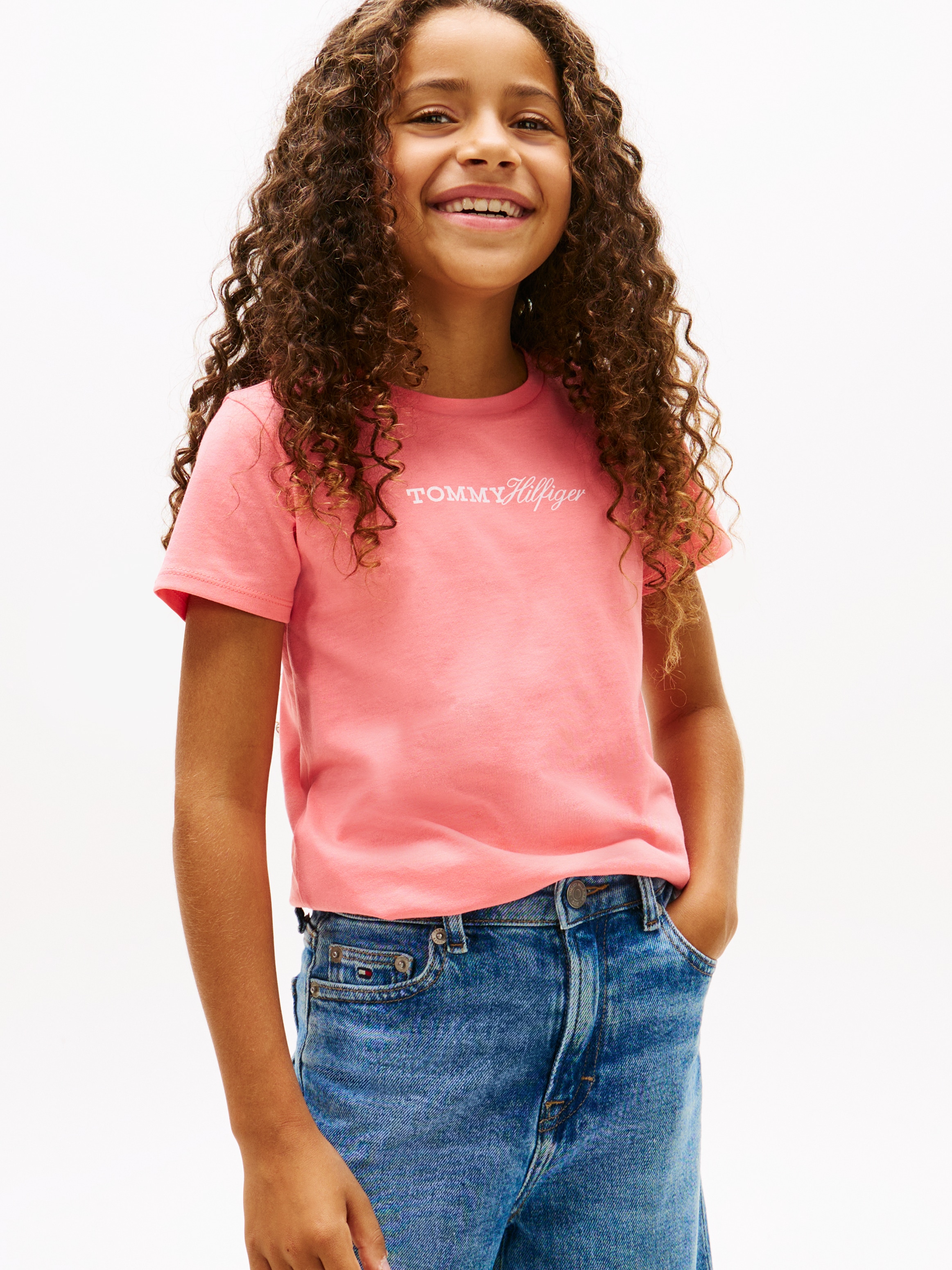 Image of Tommy Hilfiger T-Shirt "TOMMY SCRIPT TEE SS" Kinder bis 16 Jahre, regular fit