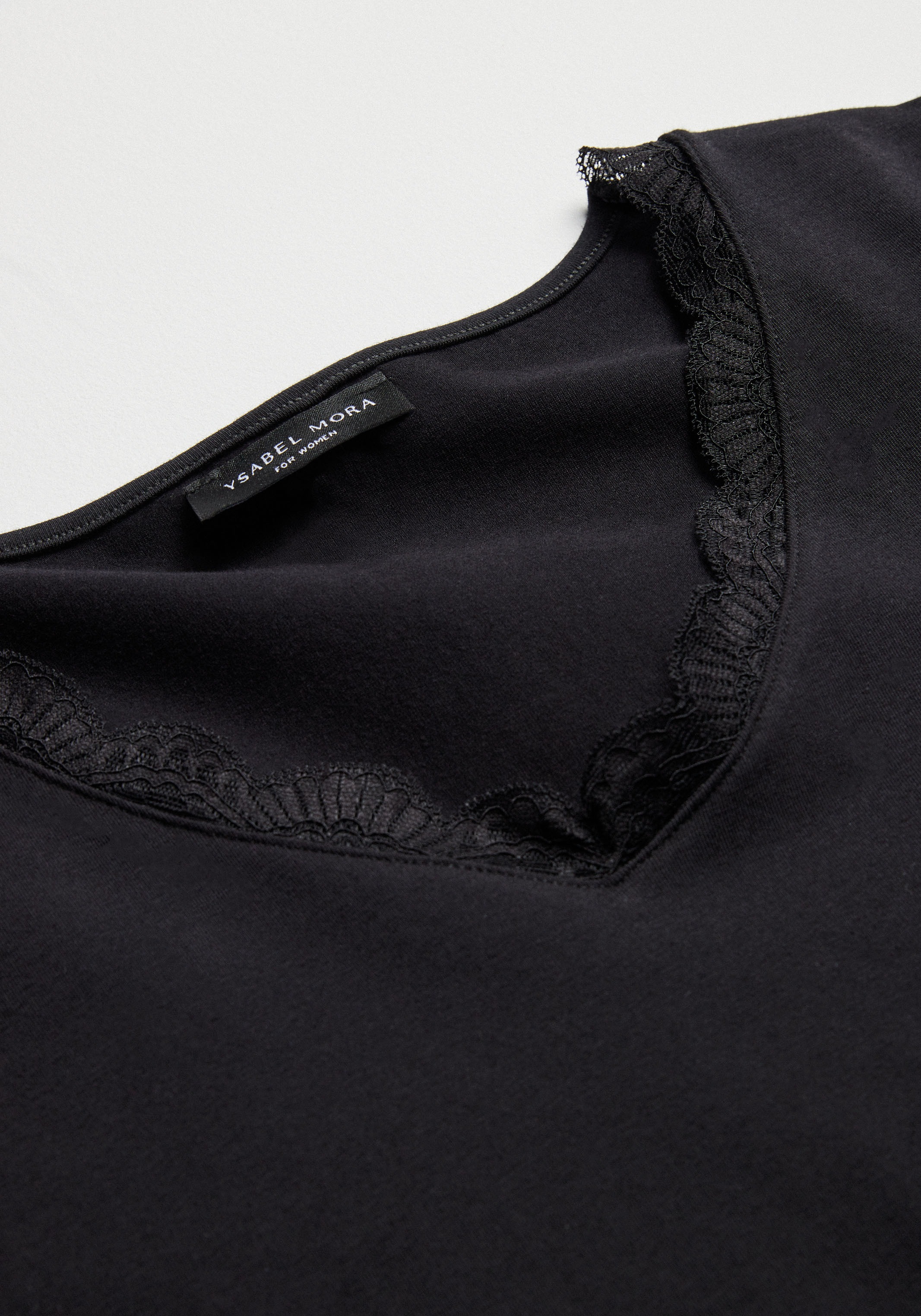 YSABEL MORA Langarmshirt »BASIC COLLECTION COTTON WITH LACE«, (3er Pack), das perfekte Basic-Longsleeve für jeden Tag