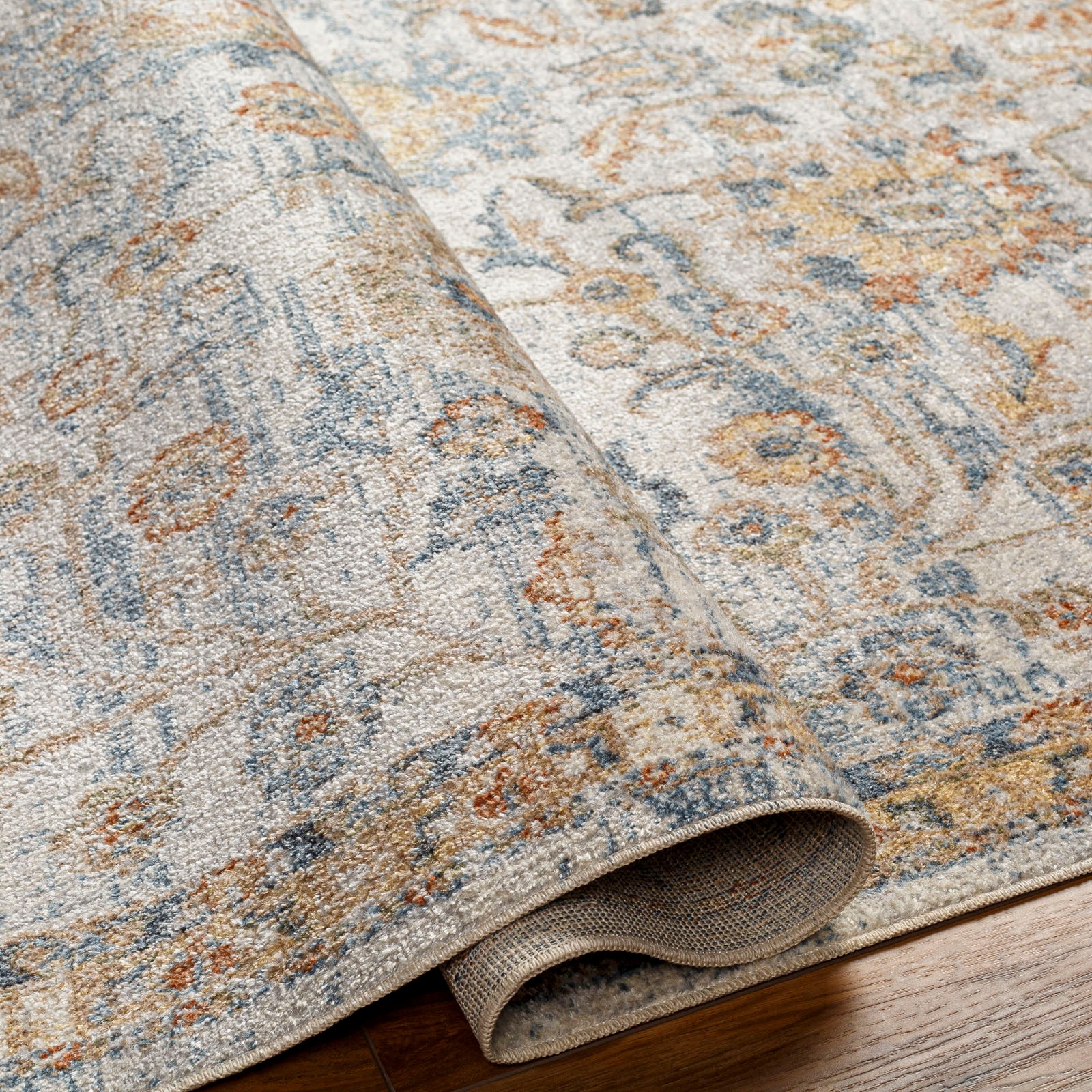 Livabliss Teppich »CINCINNATI«, rechteckig, 10 mm Höhe, Maschinenwaschbar, Vintage Kurzflor Wohnzimmerteppich, Schlafzimmer
