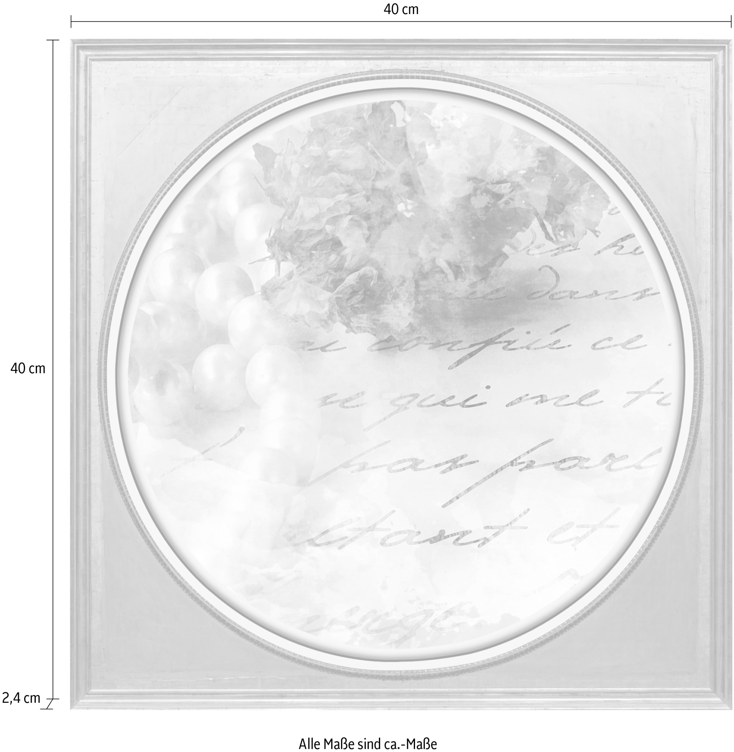 queence Acrylglasbild »Brief«, Kunst-Gemälde-Sprüche-Sprüche & Texte-Liebessprüche-Blumen-Blumenbilder, Fine Art-Print in Galeriequalität