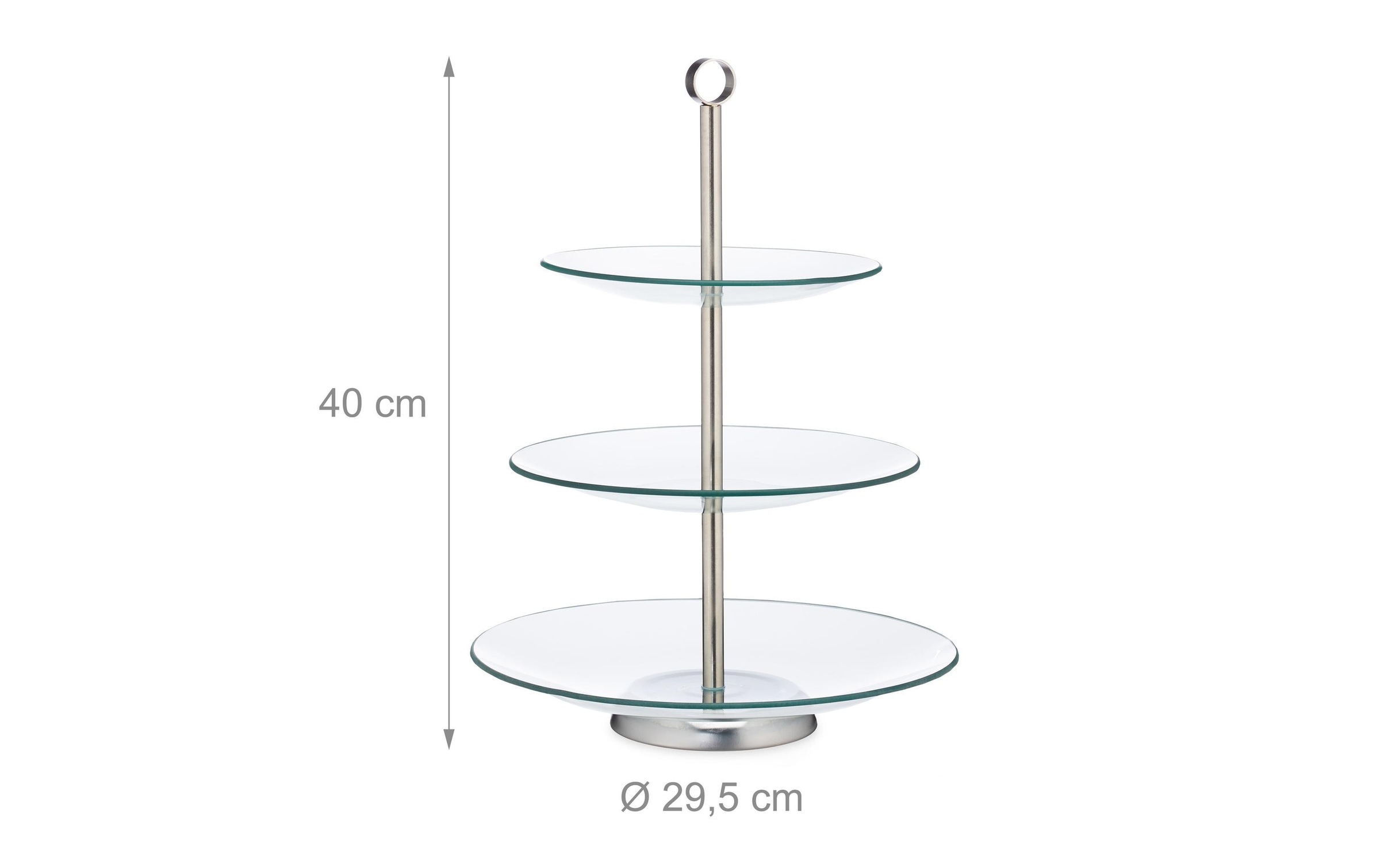 relaxdays Etagere »rund 3-stufig«