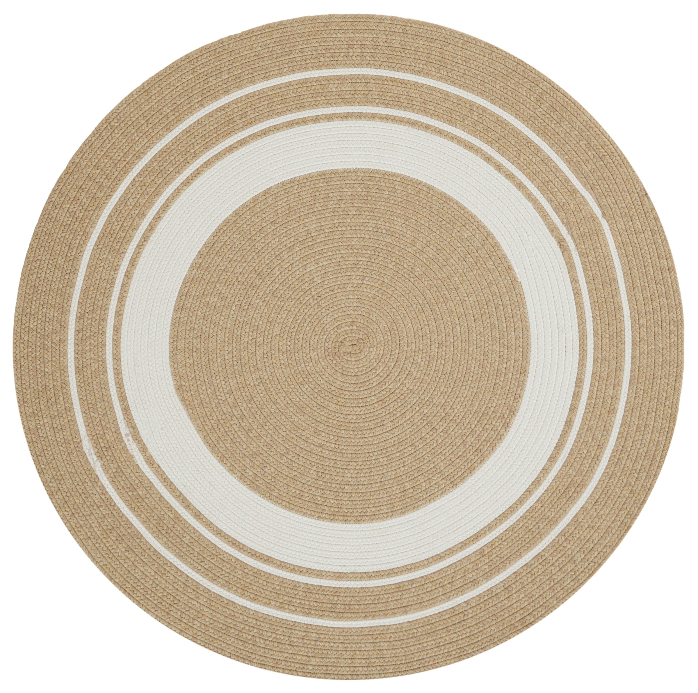 HANSE Home Teppich »Trenzado«, rund, 10 mm Höhe, In- & Outdoor, Handmade-Look, Gewebt, Wetterfest, Balkon, Wohnzimmer