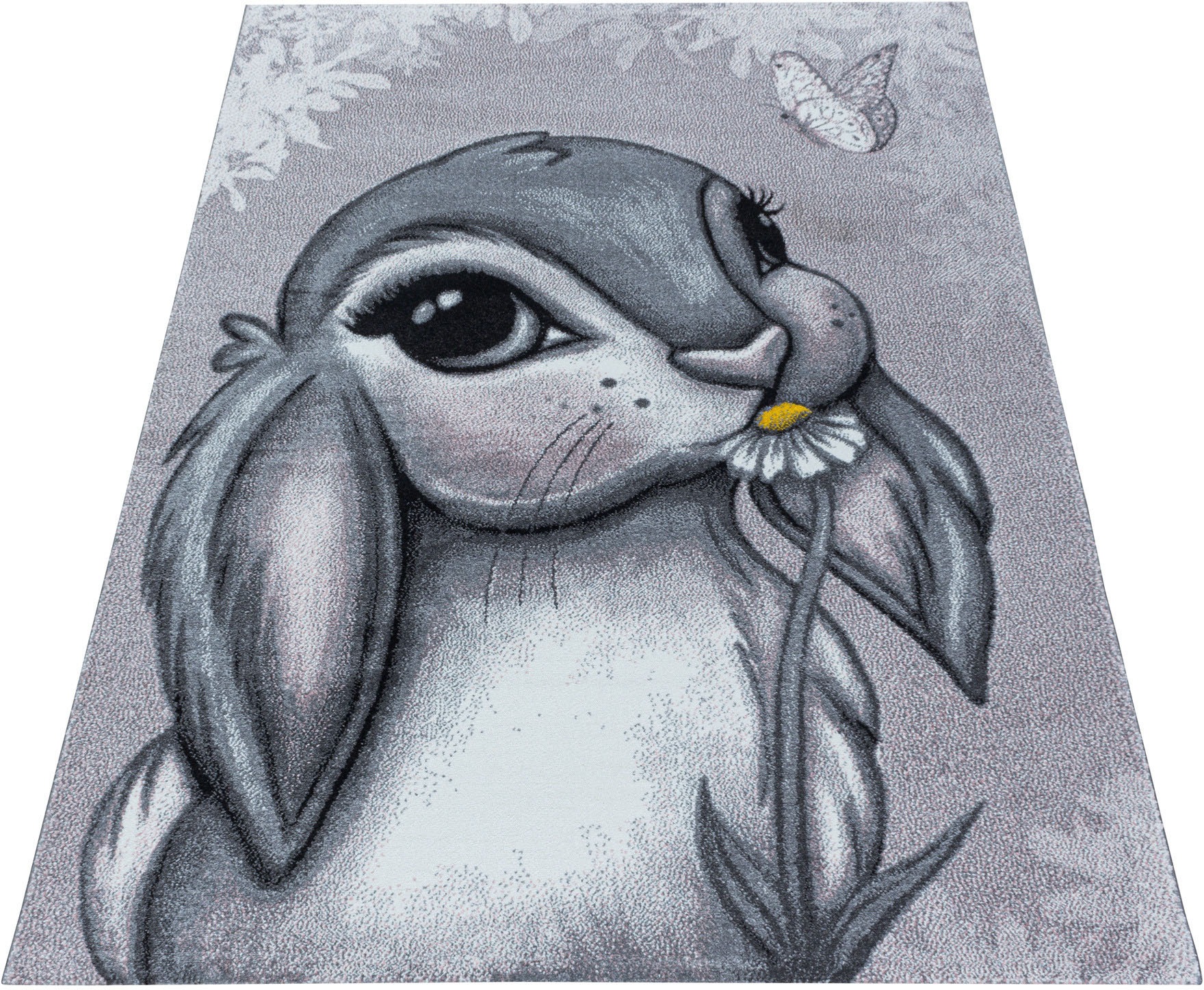 Image of Ayyildiz Teppiche Kinderteppich »FUNNY 2103«, rechteckig, 11 mm Höhe, Kinder Hase Motivteppich bei Ackermann Versand Schweiz