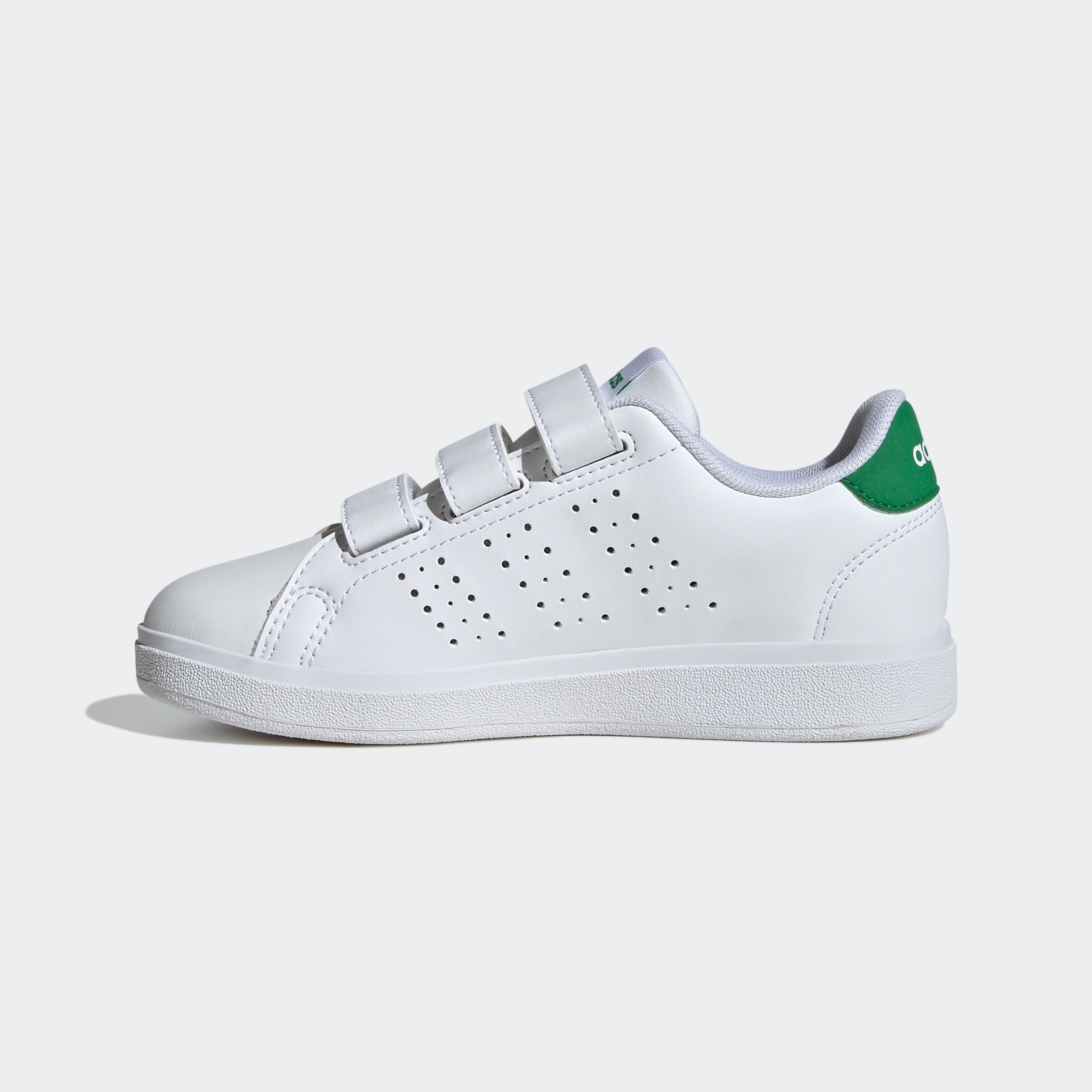 adidas Sportswear Klettschuh »ADVANTAGE BASE 2.0 KIDS«, Design auf den Spuren des adidas Stan Smith