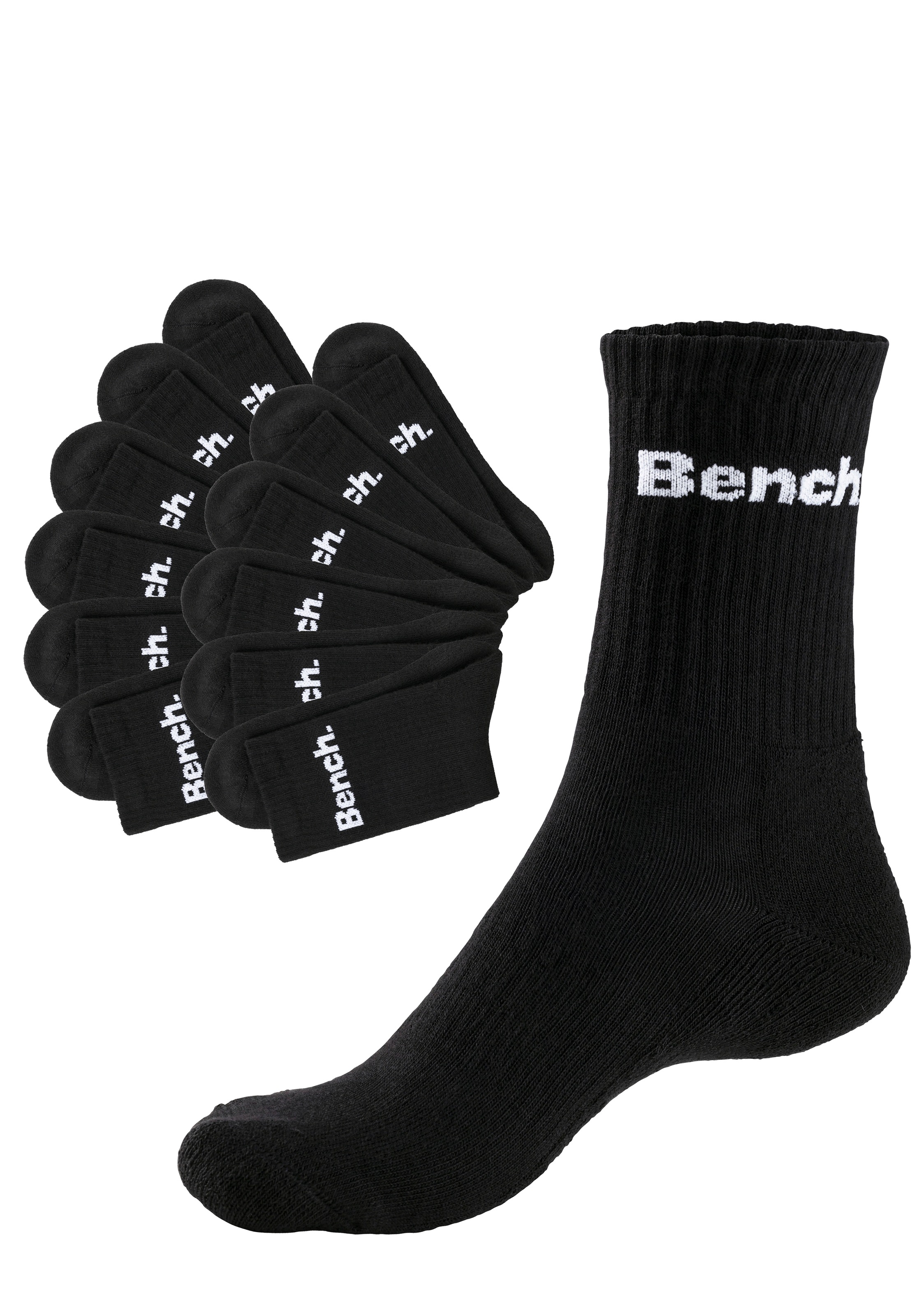 Bench. Tennissocken, (Packung, 12 Paar), mit Fuss Polsterung